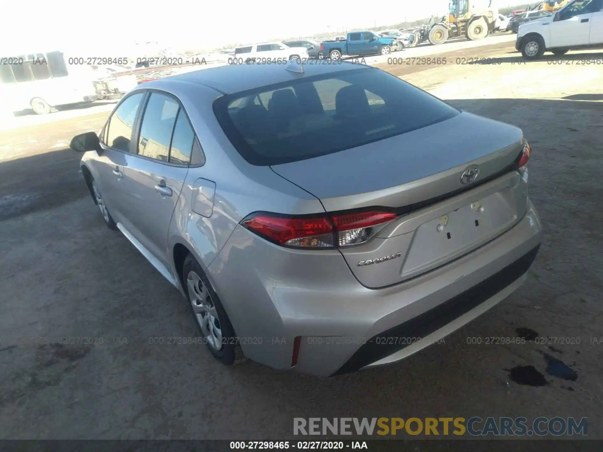 3 Photograph of a damaged car 5YFEPRAEXLP027331 TOYOTA COROLLA 2020