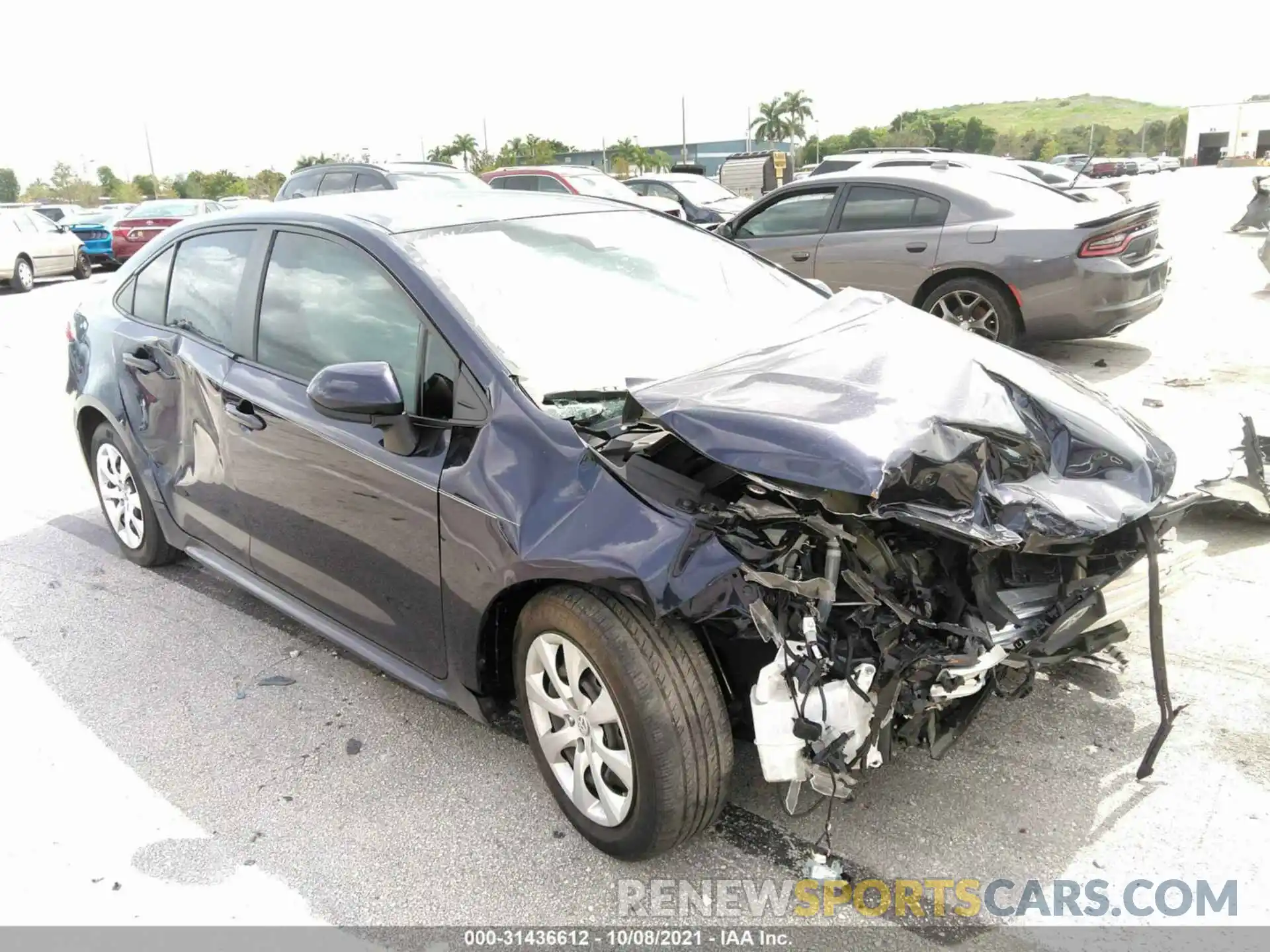 1 Photograph of a damaged car 5YFEPRAEXLP027524 TOYOTA COROLLA 2020