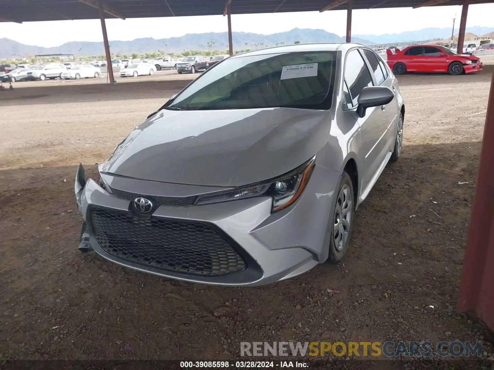 2 Photograph of a damaged car 5YFEPRAEXLP027572 TOYOTA COROLLA 2020