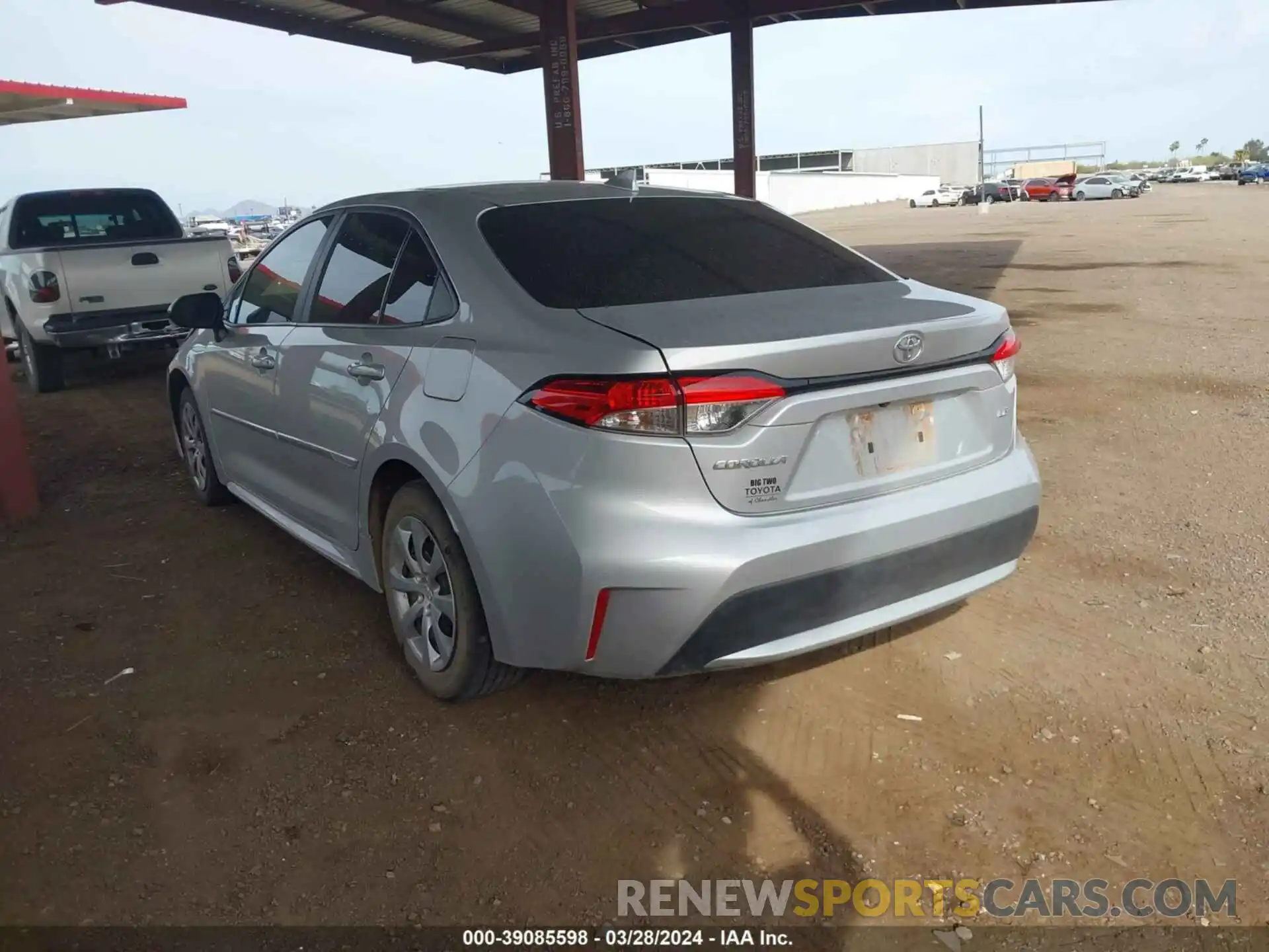 3 Photograph of a damaged car 5YFEPRAEXLP027572 TOYOTA COROLLA 2020