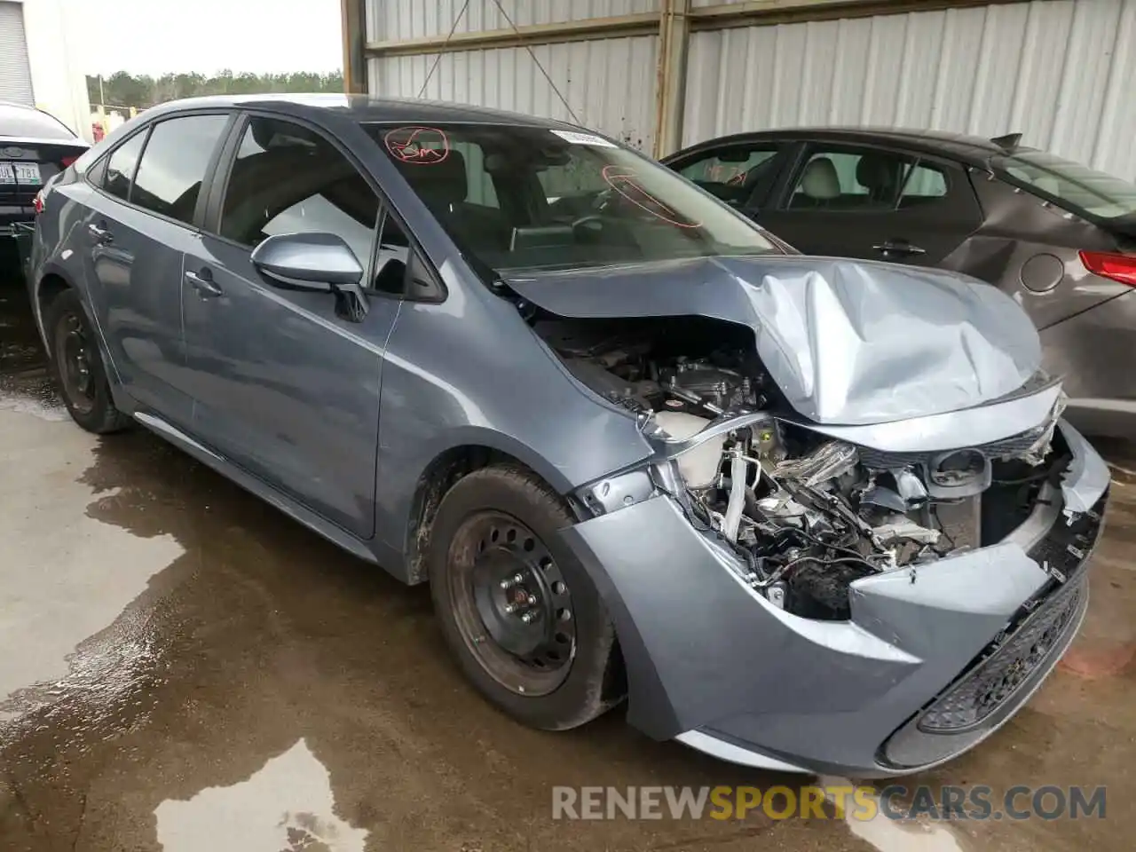 1 Photograph of a damaged car 5YFEPRAEXLP027832 TOYOTA COROLLA 2020