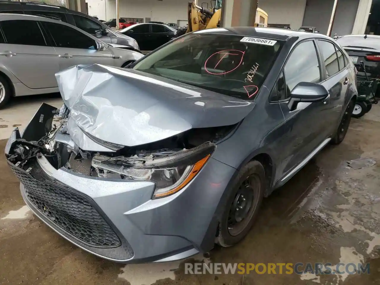 2 Photograph of a damaged car 5YFEPRAEXLP027832 TOYOTA COROLLA 2020