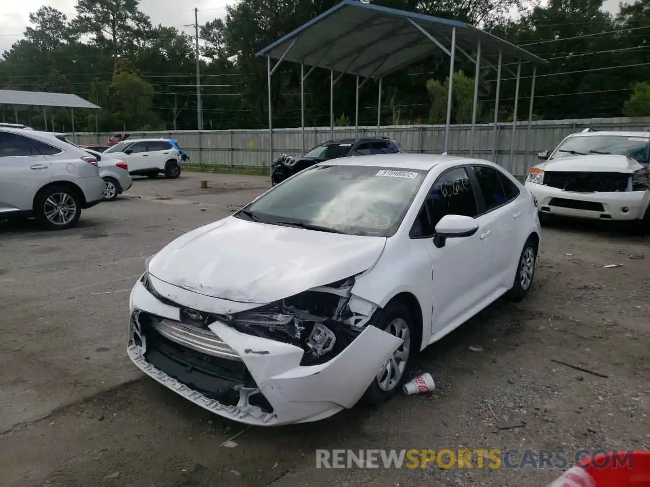 2 Photograph of a damaged car 5YFEPRAEXLP028933 TOYOTA COROLLA 2020