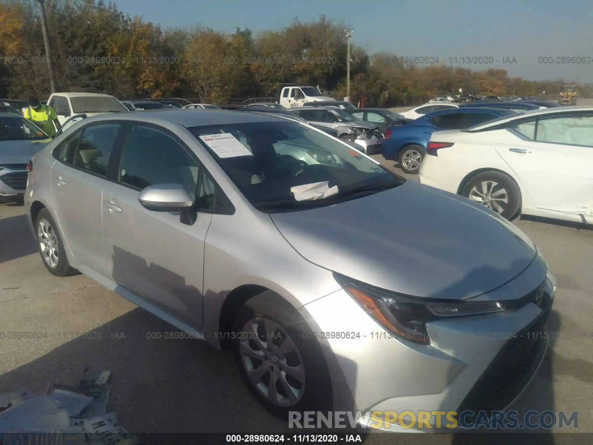 1 Photograph of a damaged car 5YFEPRAEXLP029502 TOYOTA COROLLA 2020