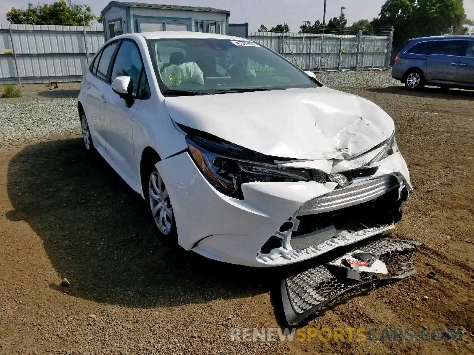 1 Photograph of a damaged car 5YFEPRAEXLP029791 TOYOTA COROLLA 2020