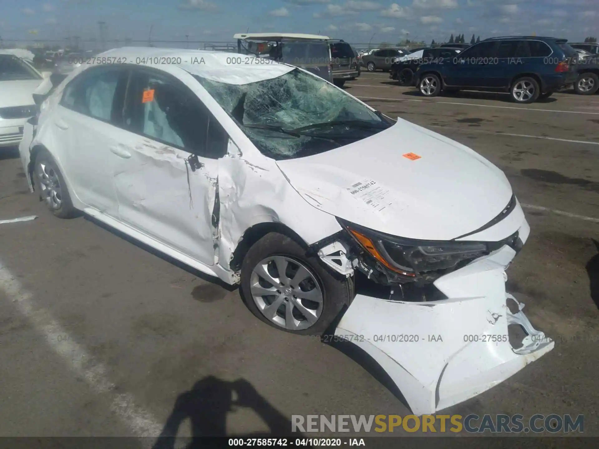 1 Photograph of a damaged car 5YFEPRAEXLP031539 TOYOTA COROLLA 2020