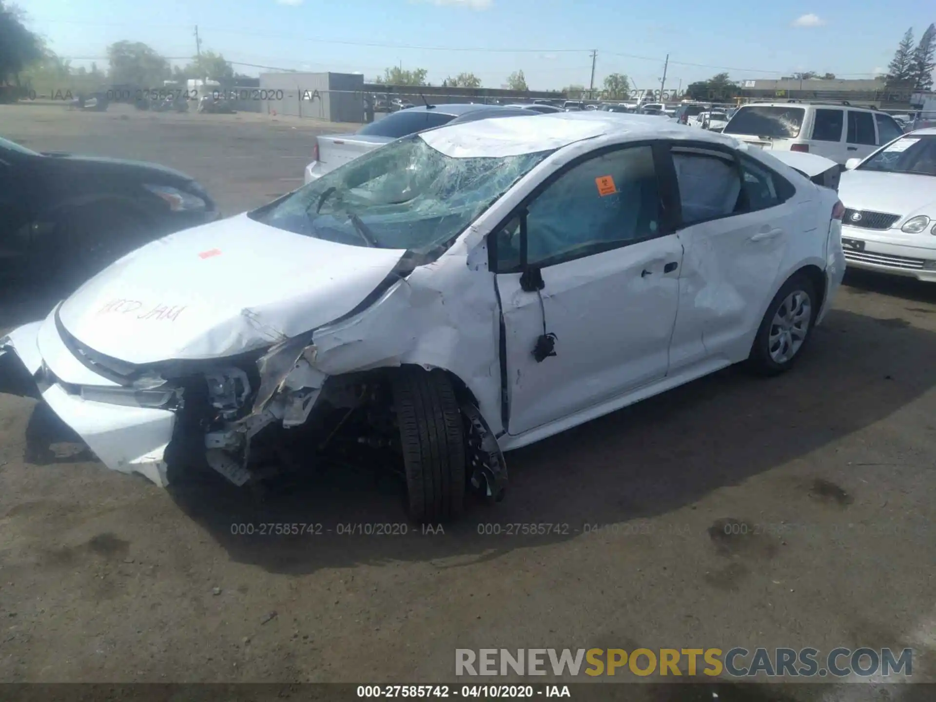 2 Photograph of a damaged car 5YFEPRAEXLP031539 TOYOTA COROLLA 2020