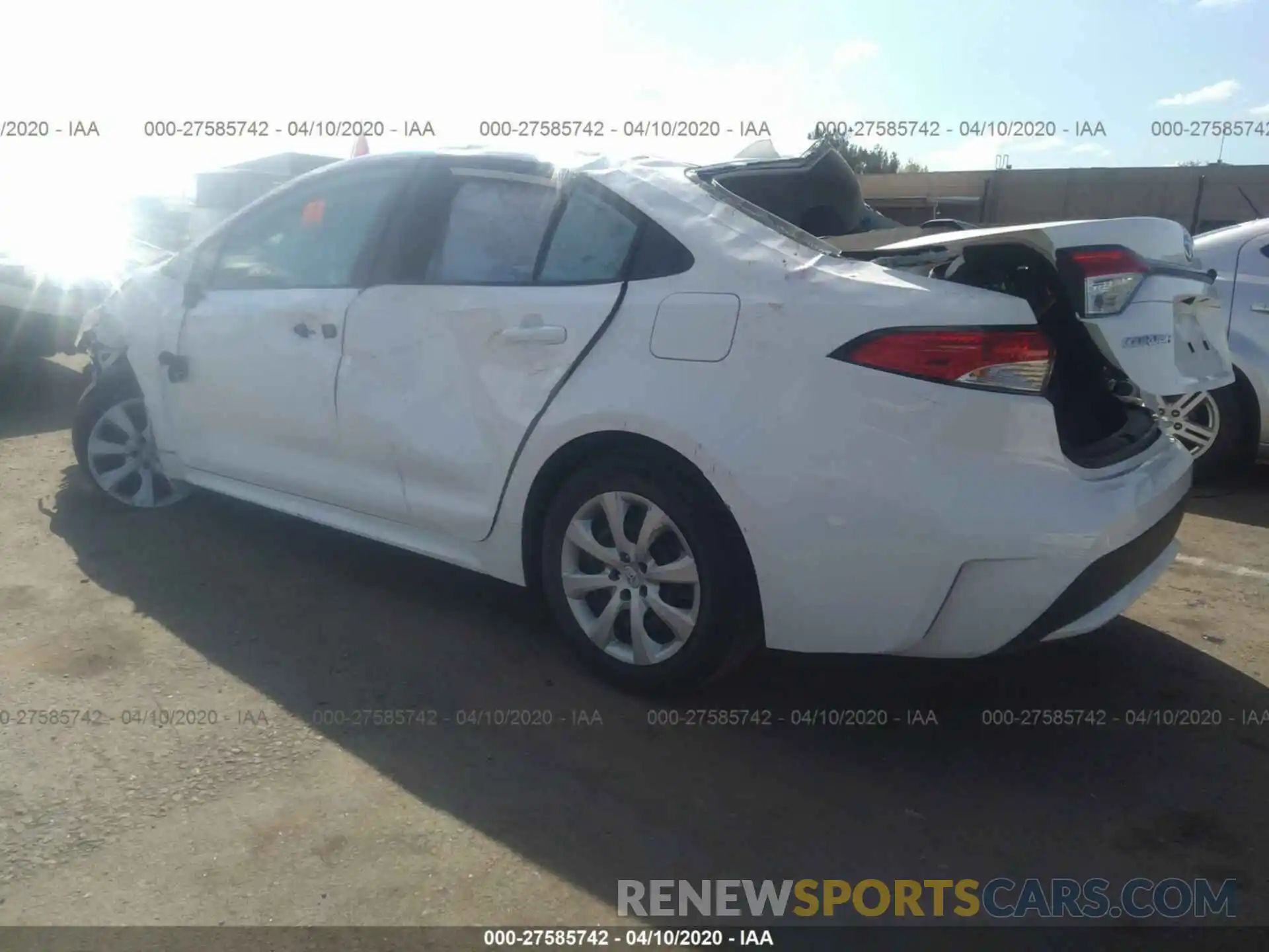 3 Photograph of a damaged car 5YFEPRAEXLP031539 TOYOTA COROLLA 2020