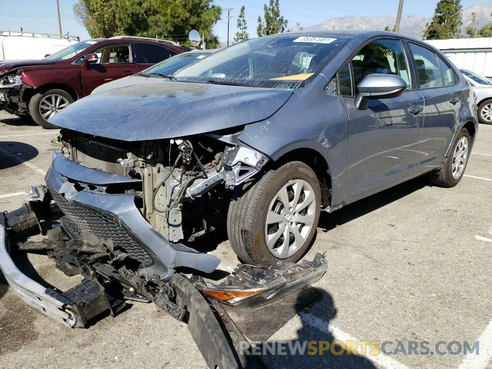 2 Photograph of a damaged car 5YFEPRAEXLP032058 TOYOTA COROLLA 2020