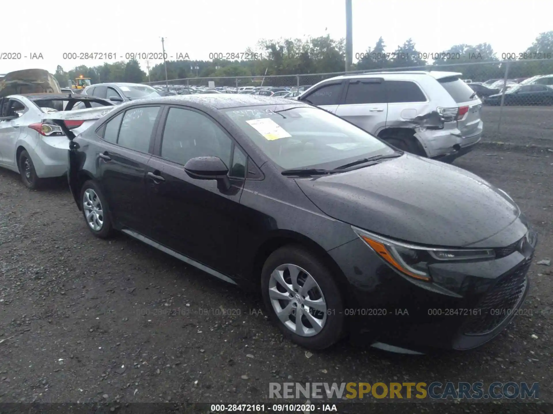 1 Photograph of a damaged car 5YFEPRAEXLP033372 TOYOTA COROLLA 2020