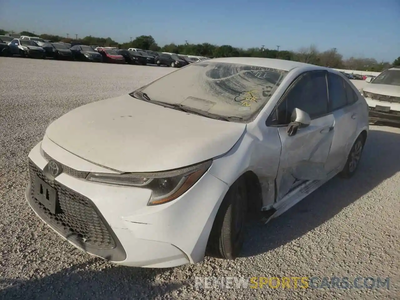 2 Photograph of a damaged car 5YFEPRAEXLP034196 TOYOTA COROLLA 2020