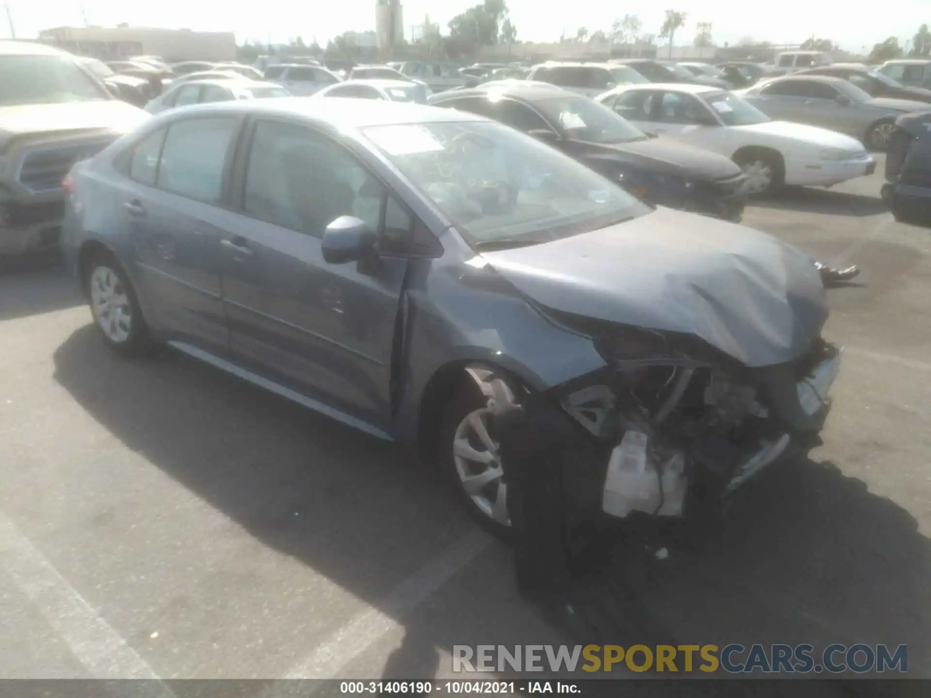 1 Photograph of a damaged car 5YFEPRAEXLP035428 TOYOTA COROLLA 2020