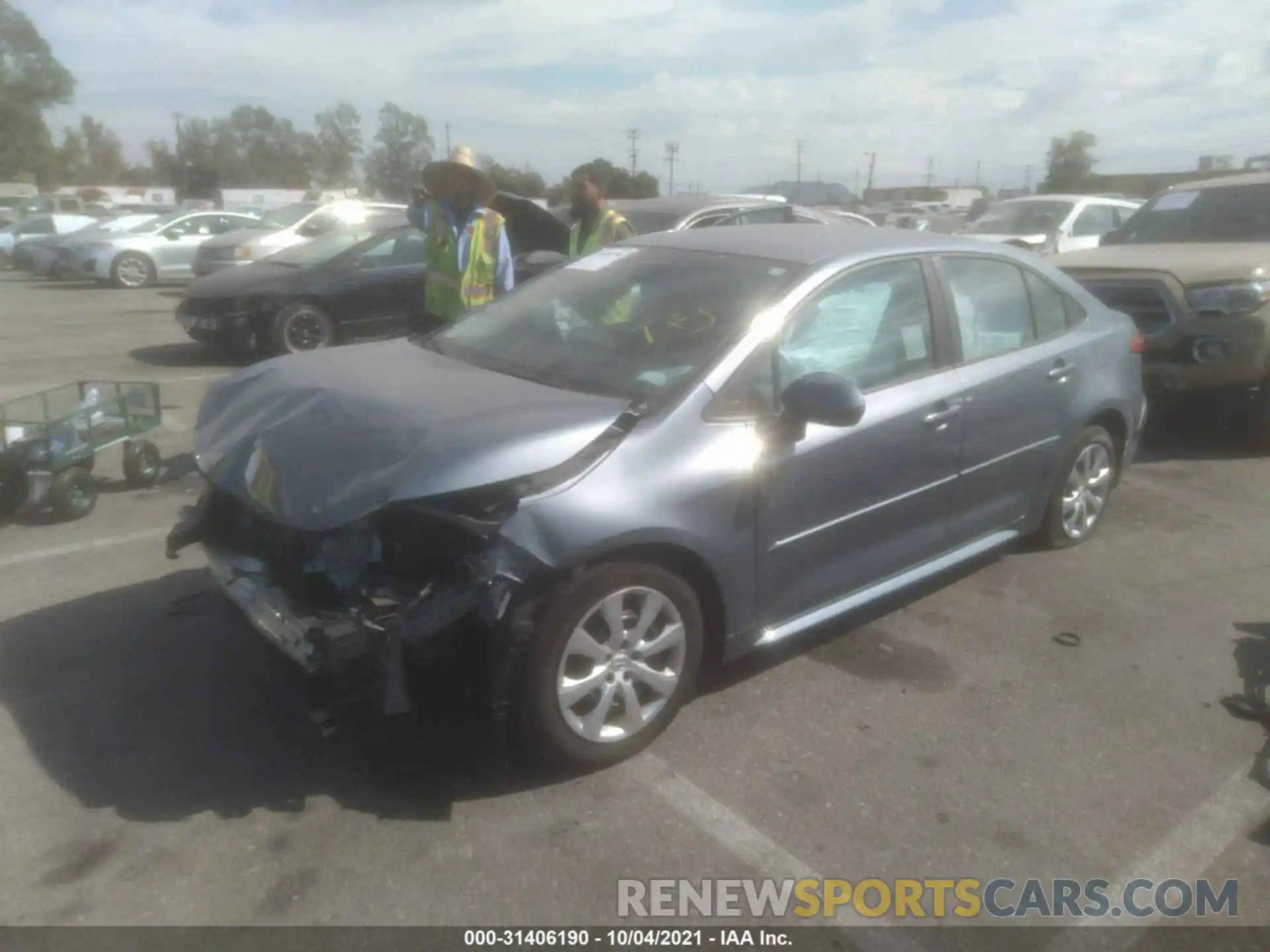 2 Photograph of a damaged car 5YFEPRAEXLP035428 TOYOTA COROLLA 2020