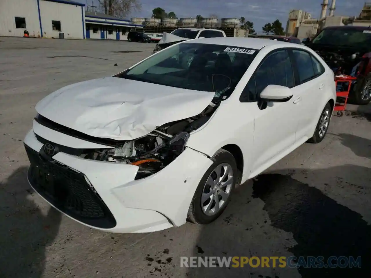 2 Photograph of a damaged car 5YFEPRAEXLP036210 TOYOTA COROLLA 2020