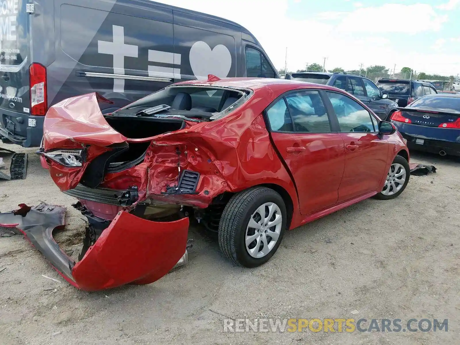 4 Photograph of a damaged car 5YFEPRAEXLP036997 TOYOTA COROLLA 2020