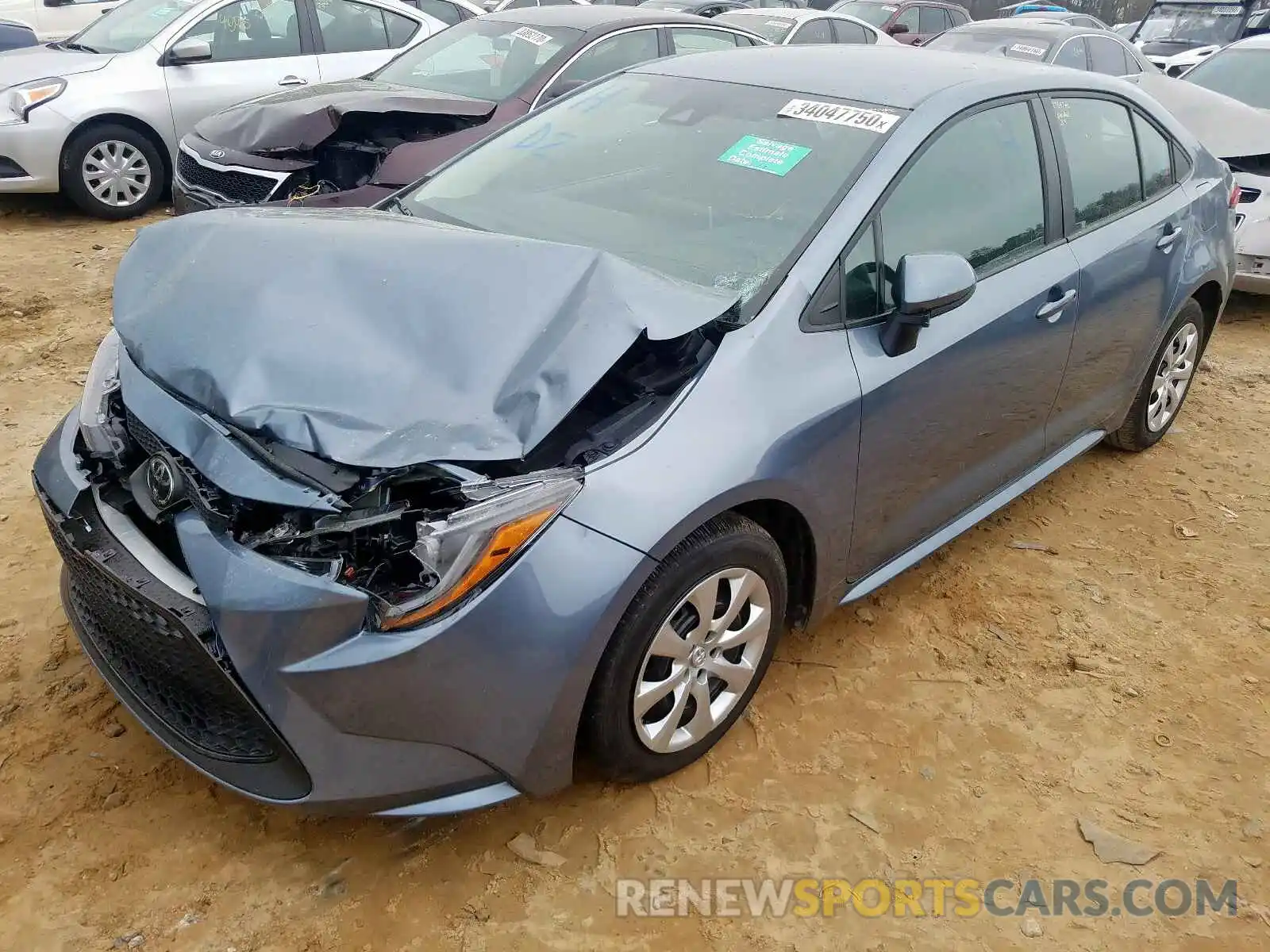 2 Photograph of a damaged car 5YFEPRAEXLP037180 TOYOTA COROLLA 2020