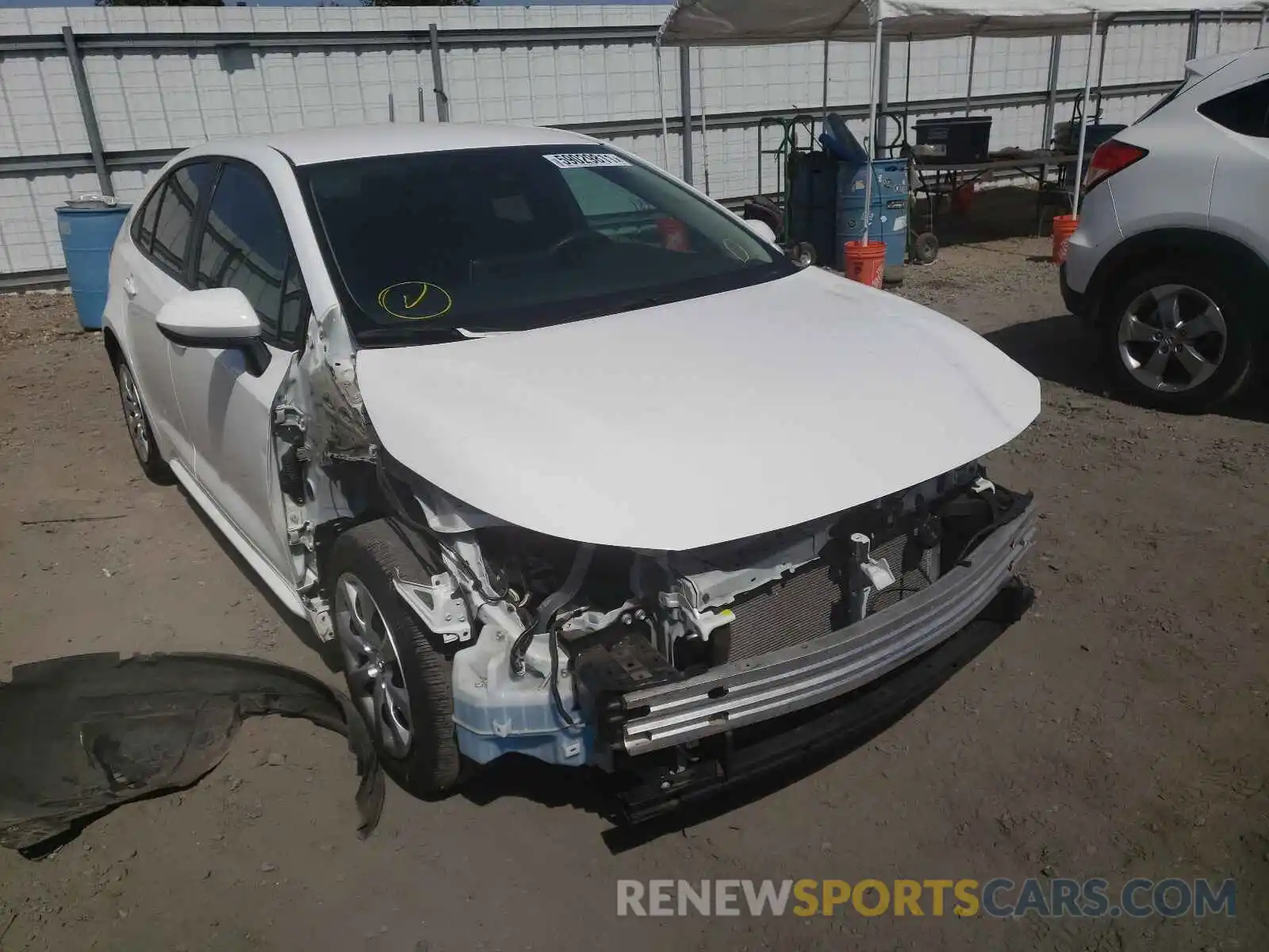 1 Photograph of a damaged car 5YFEPRAEXLP037535 TOYOTA COROLLA 2020