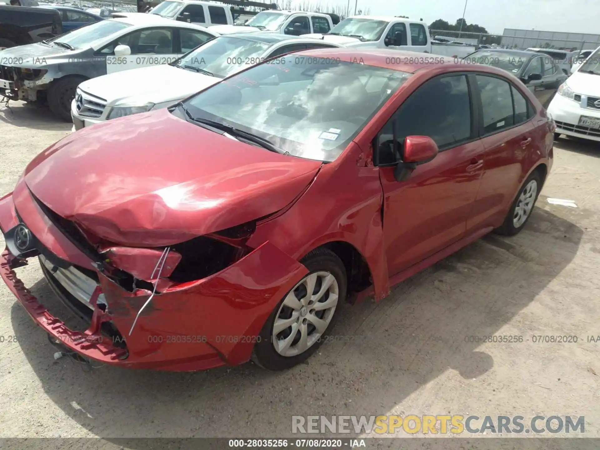 2 Photograph of a damaged car 5YFEPRAEXLP038491 TOYOTA COROLLA 2020