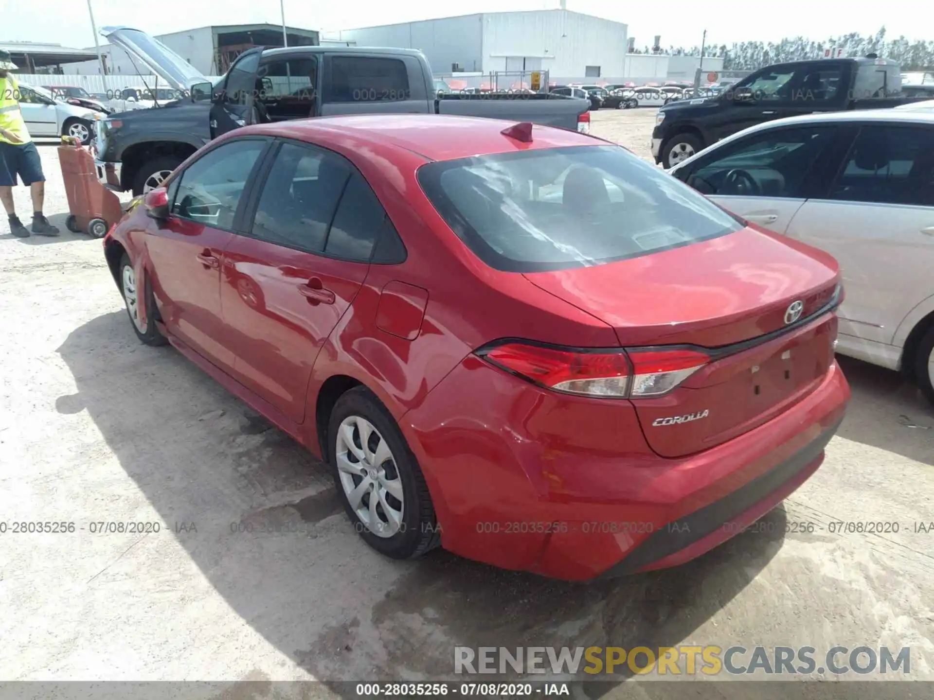 3 Photograph of a damaged car 5YFEPRAEXLP038491 TOYOTA COROLLA 2020