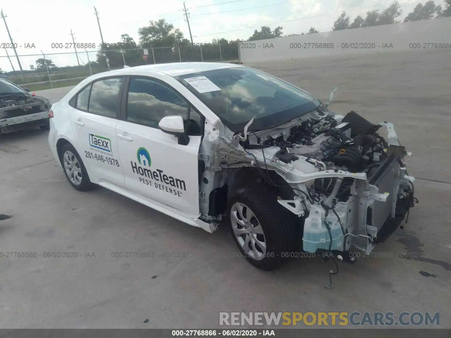 1 Photograph of a damaged car 5YFEPRAEXLP039544 TOYOTA COROLLA 2020