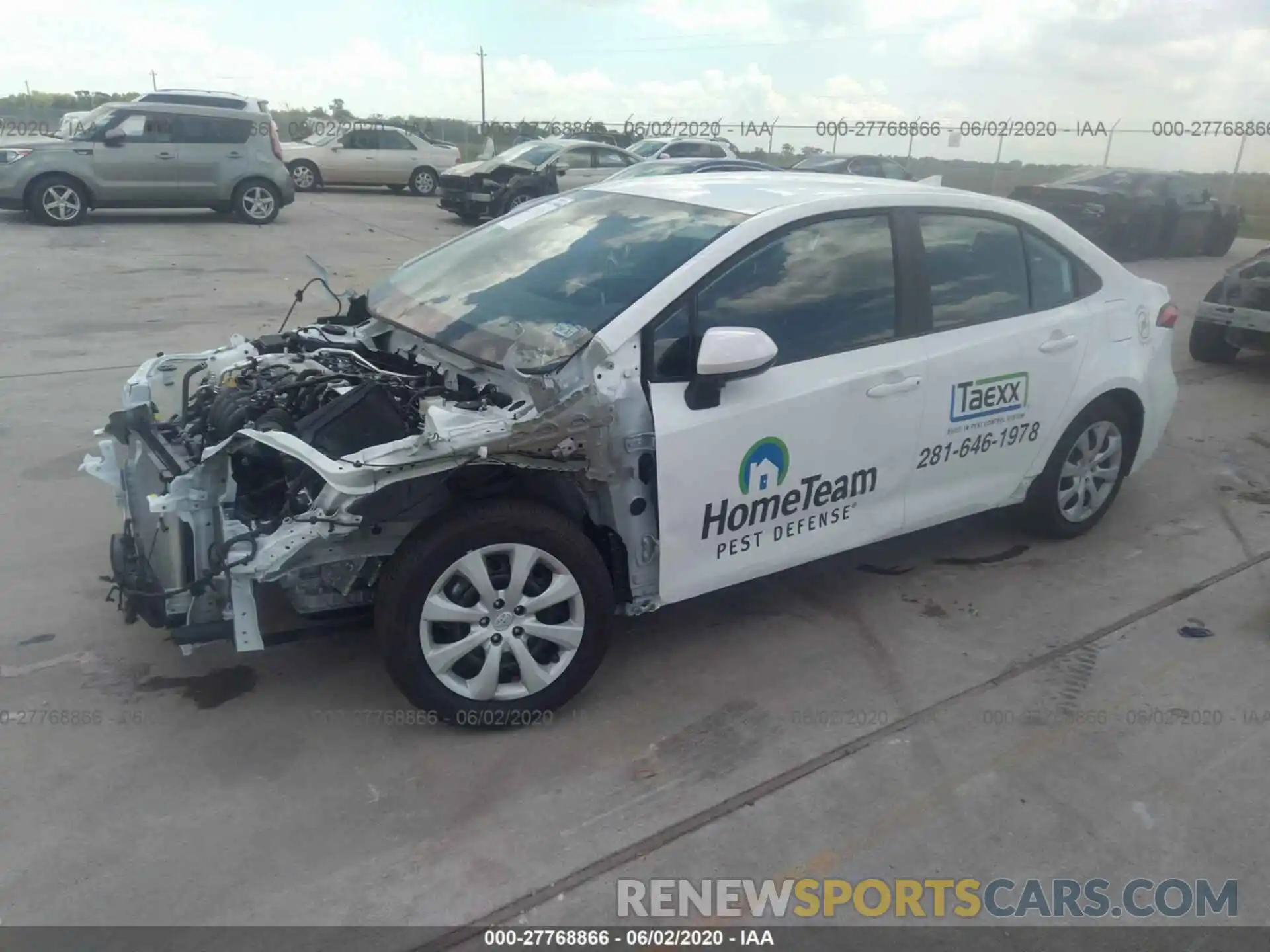 2 Photograph of a damaged car 5YFEPRAEXLP039544 TOYOTA COROLLA 2020