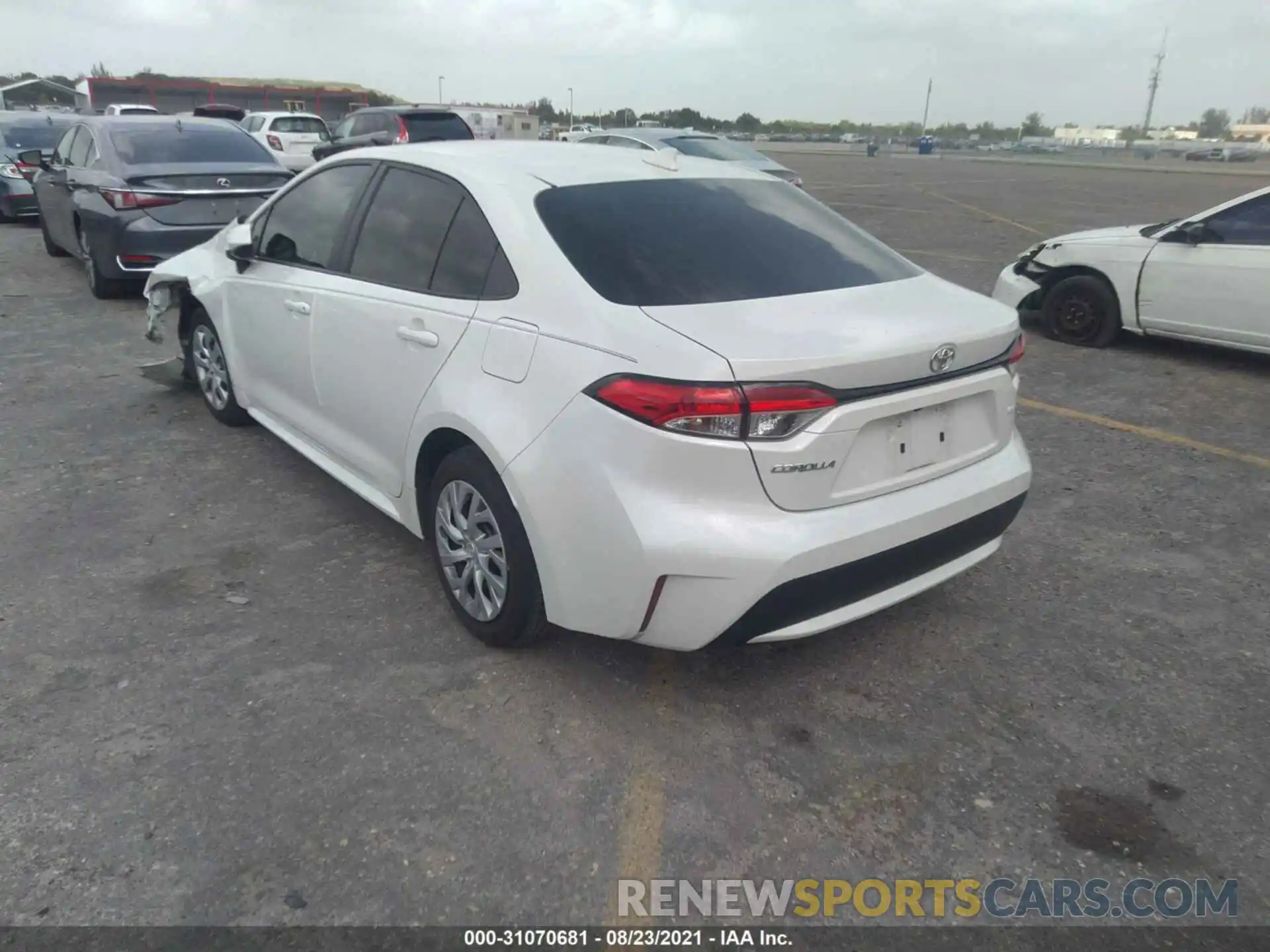 3 Photograph of a damaged car 5YFEPRAEXLP042881 TOYOTA COROLLA 2020