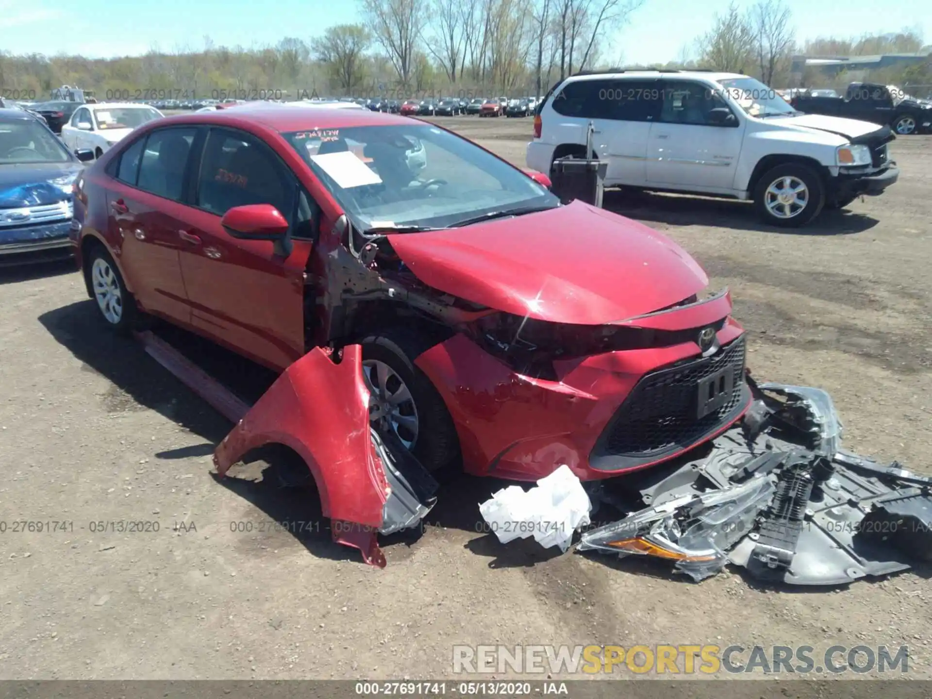 1 Photograph of a damaged car 5YFEPRAEXLP045408 TOYOTA COROLLA 2020