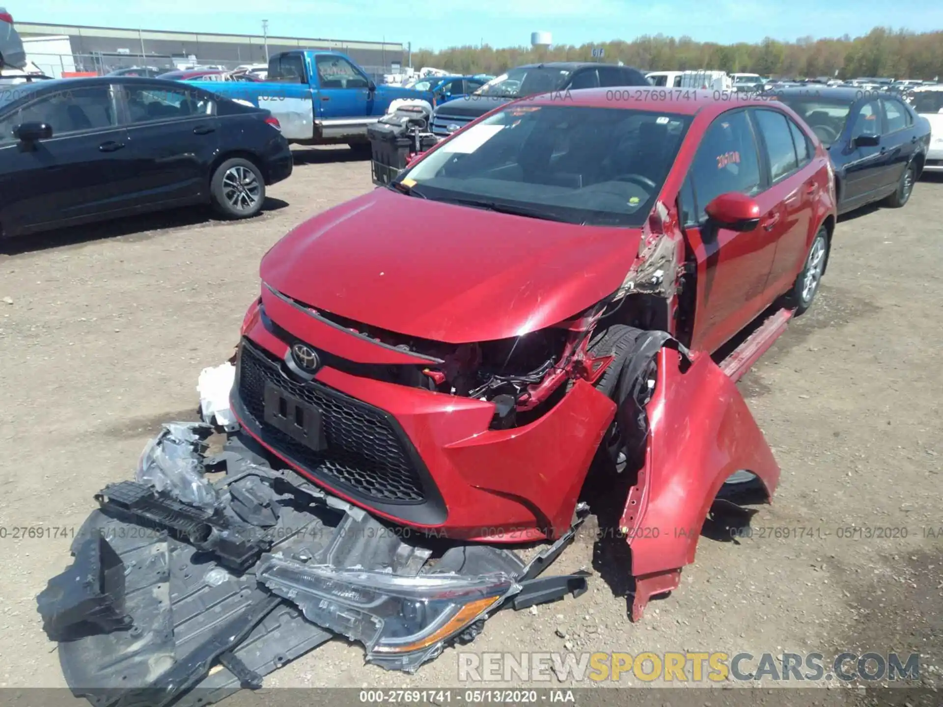 2 Photograph of a damaged car 5YFEPRAEXLP045408 TOYOTA COROLLA 2020