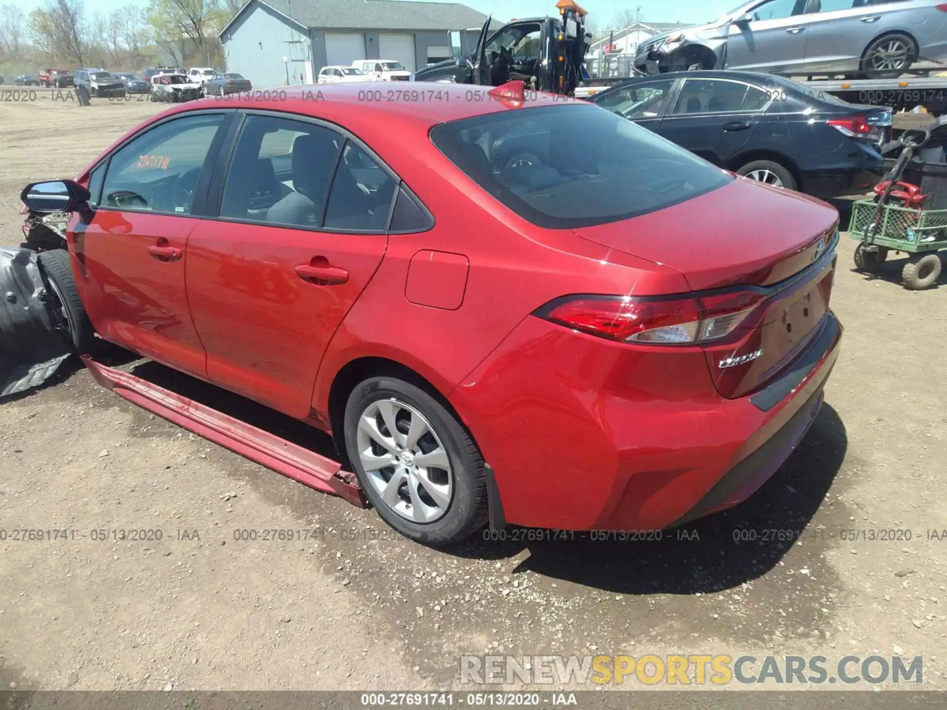 3 Photograph of a damaged car 5YFEPRAEXLP045408 TOYOTA COROLLA 2020