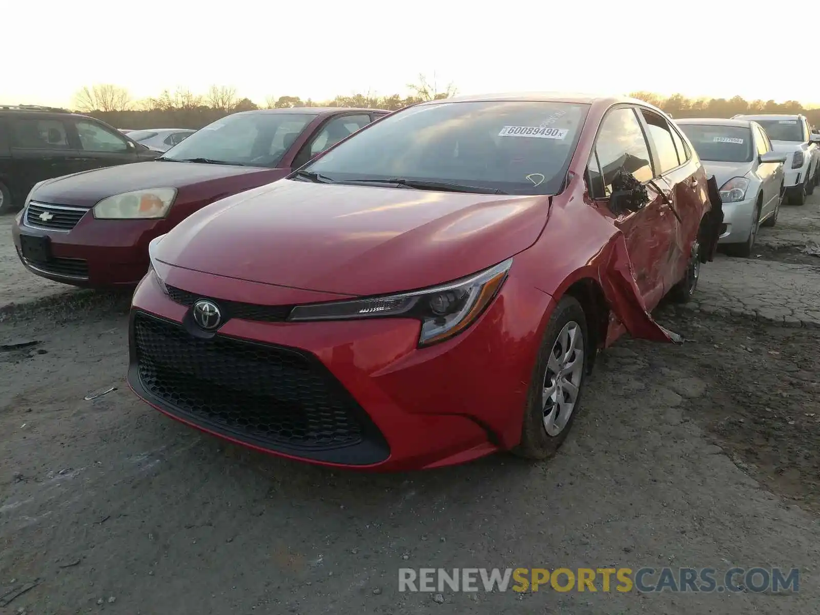 2 Photograph of a damaged car 5YFEPRAEXLP046199 TOYOTA COROLLA 2020