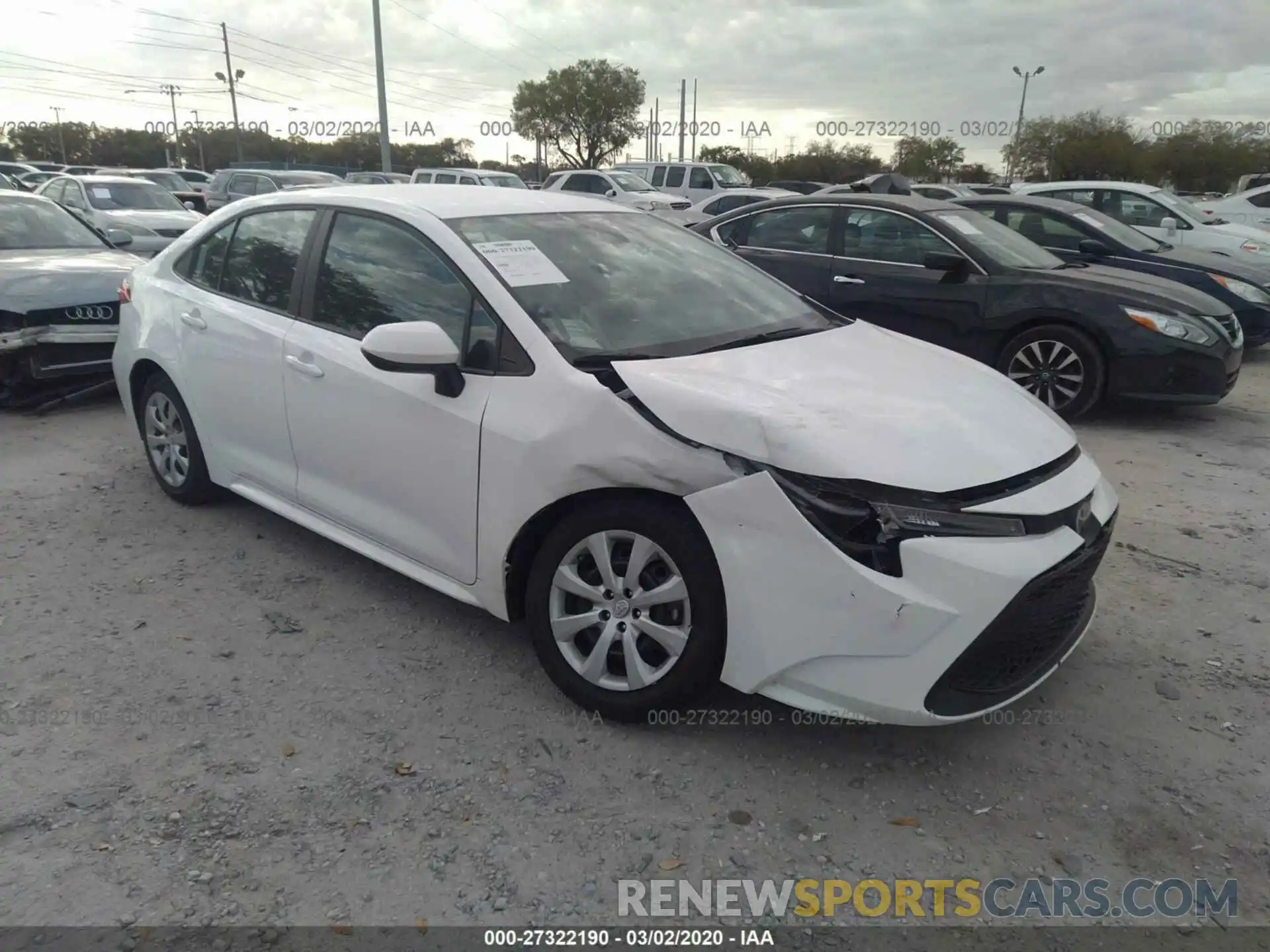 1 Photograph of a damaged car 5YFEPRAEXLP046669 TOYOTA COROLLA 2020