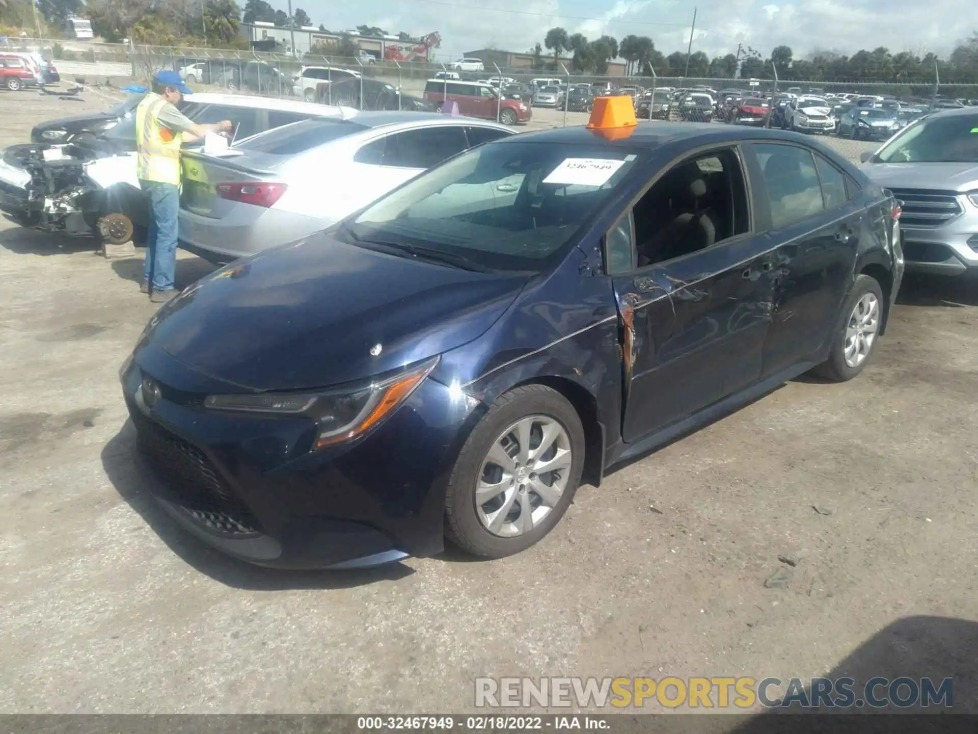 2 Photograph of a damaged car 5YFEPRAEXLP047093 TOYOTA COROLLA 2020