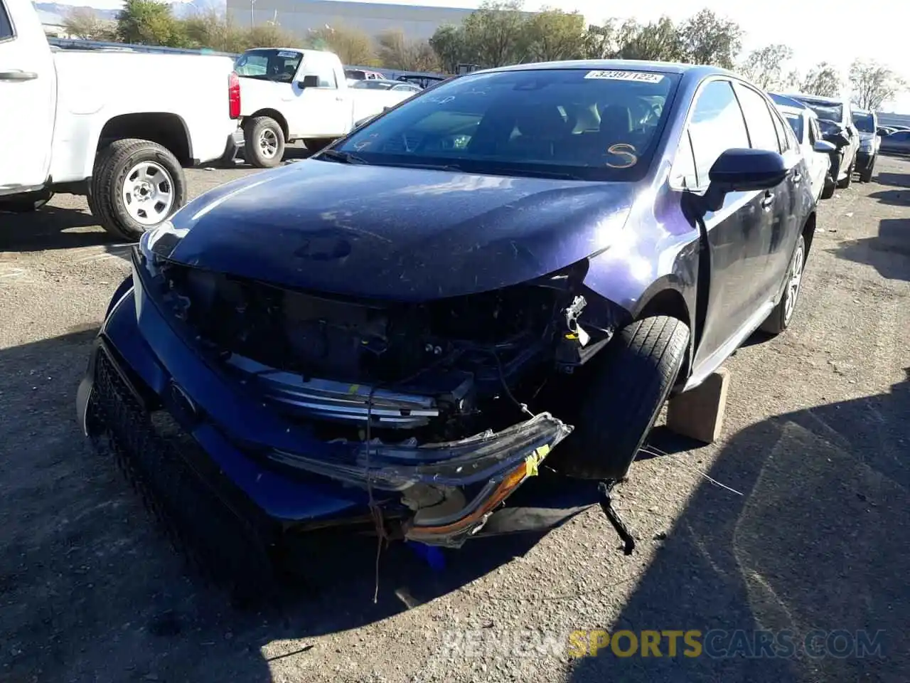 2 Photograph of a damaged car 5YFEPRAEXLP047370 TOYOTA COROLLA 2020