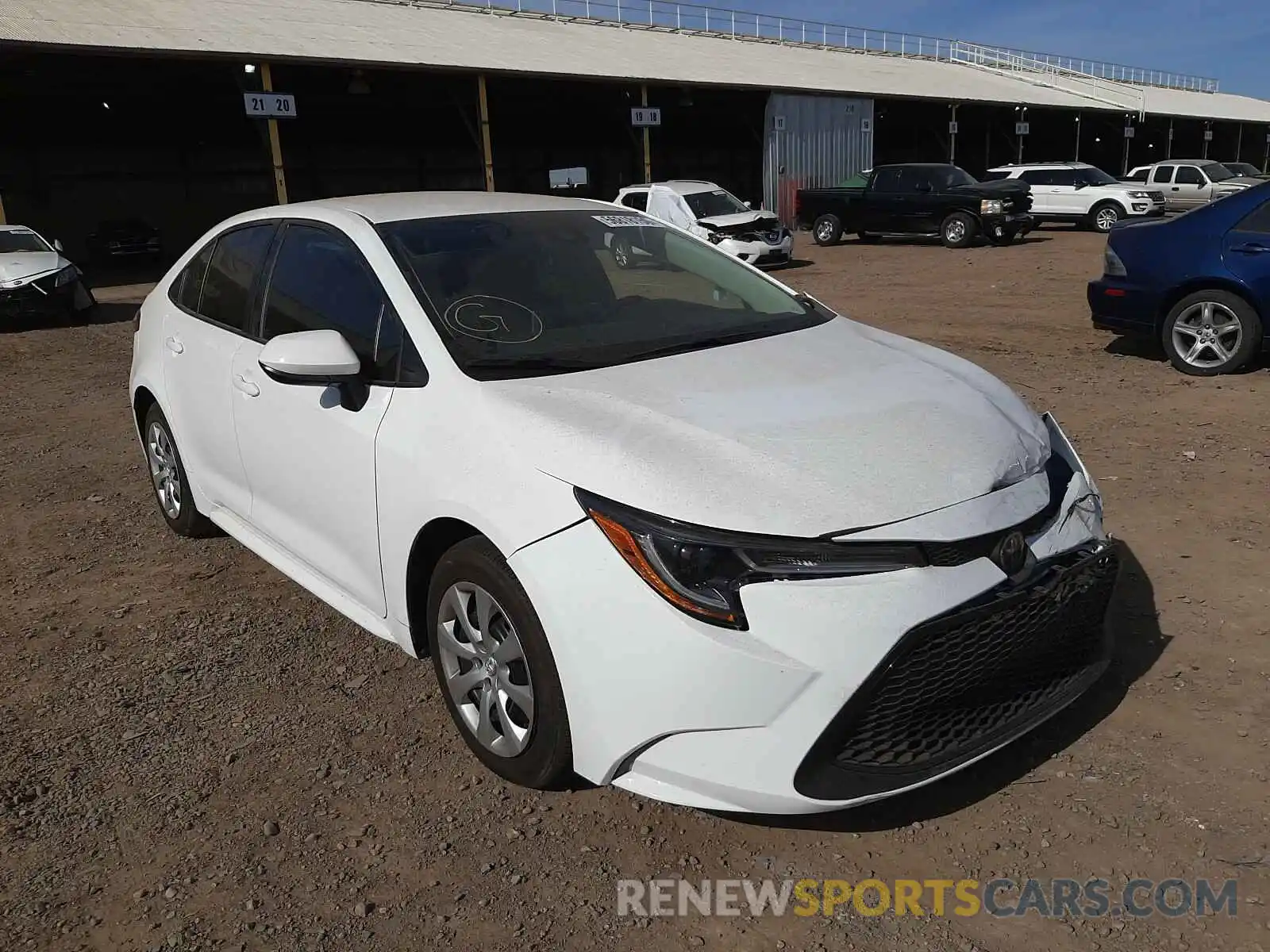 1 Photograph of a damaged car 5YFEPRAEXLP050978 TOYOTA COROLLA 2020