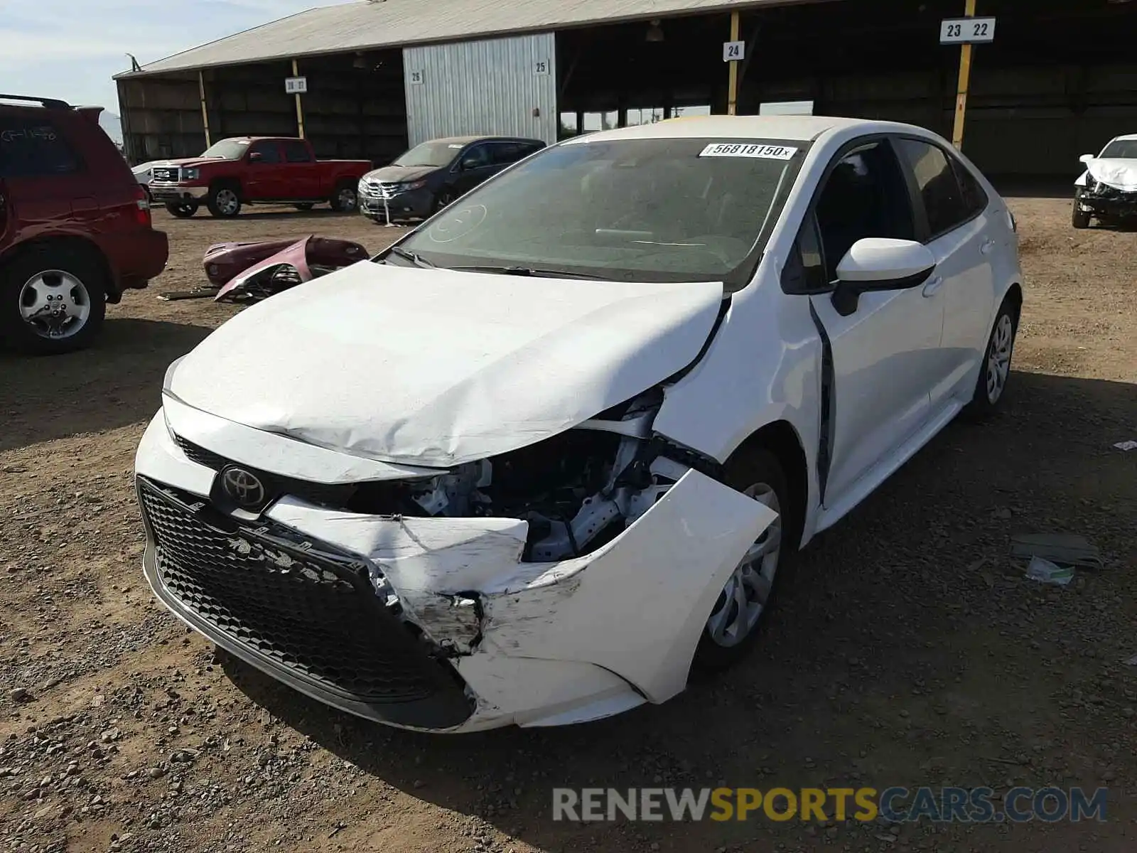 2 Photograph of a damaged car 5YFEPRAEXLP050978 TOYOTA COROLLA 2020