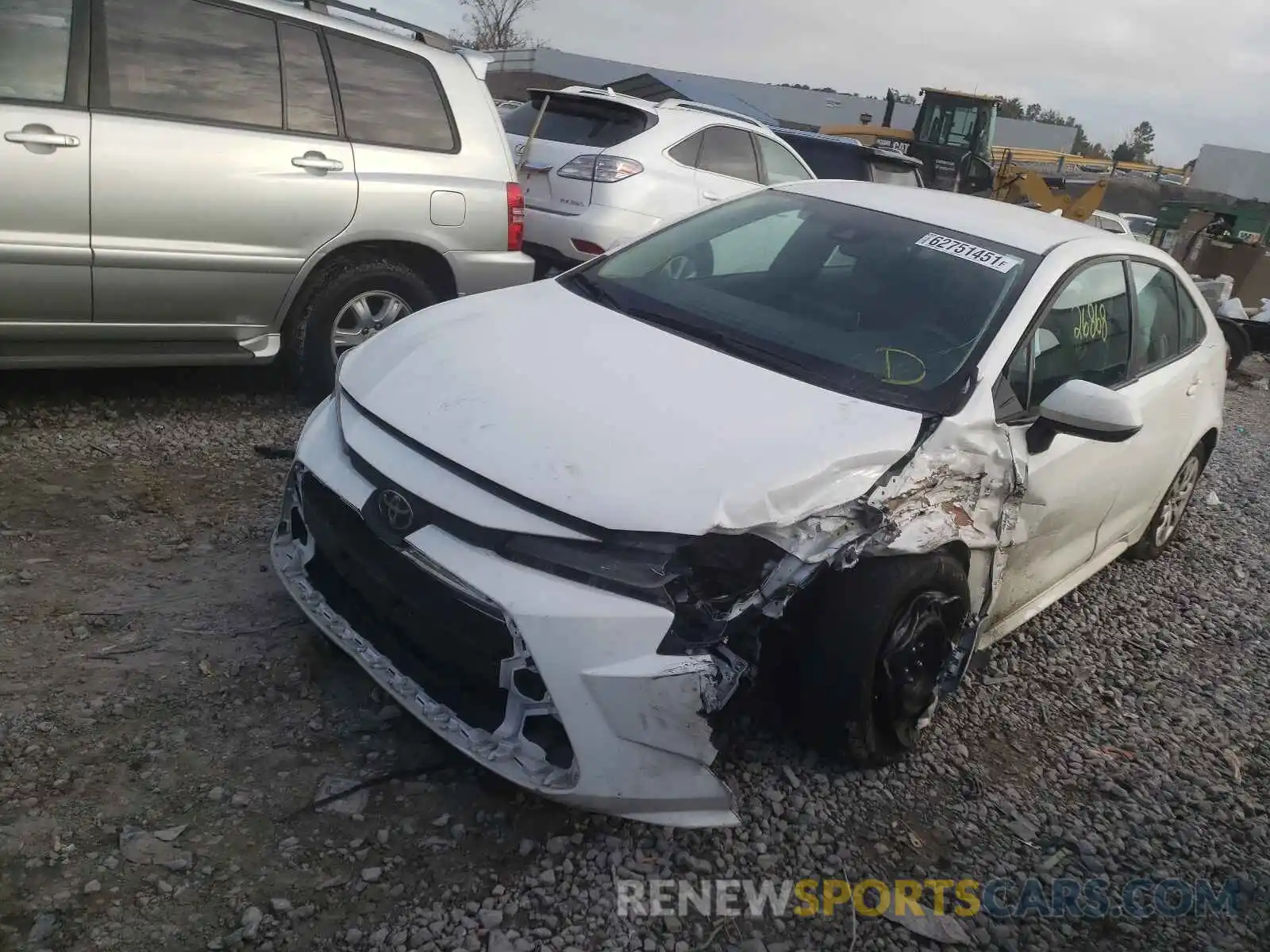 2 Photograph of a damaged car 5YFEPRAEXLP052889 TOYOTA COROLLA 2020