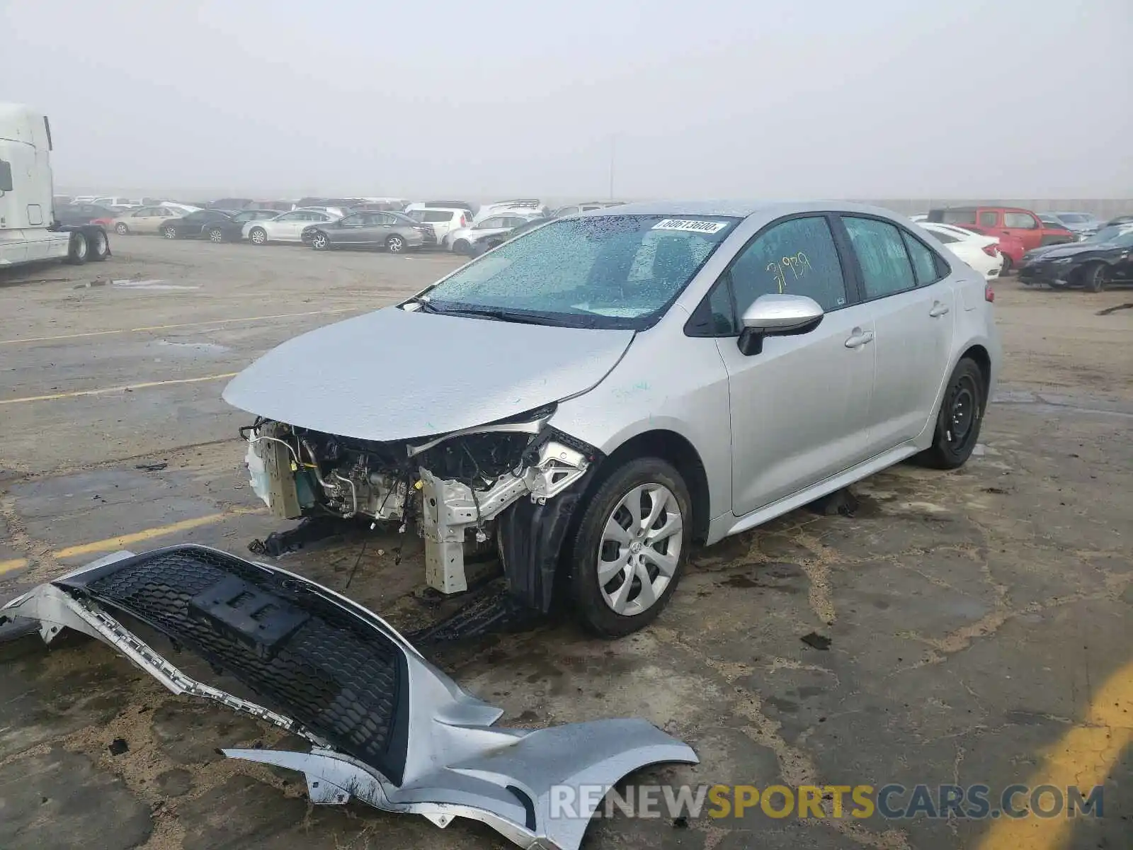 2 Photograph of a damaged car 5YFEPRAEXLP053993 TOYOTA COROLLA 2020