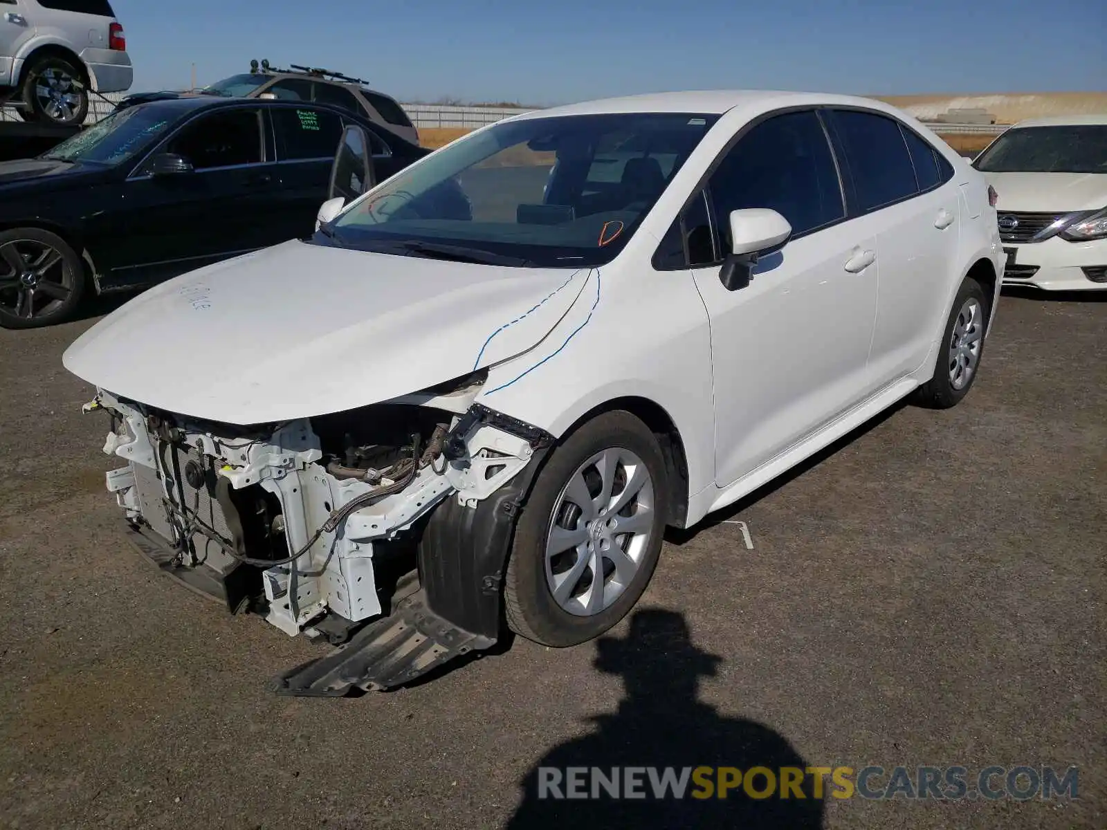 2 Photograph of a damaged car 5YFEPRAEXLP054979 TOYOTA COROLLA 2020