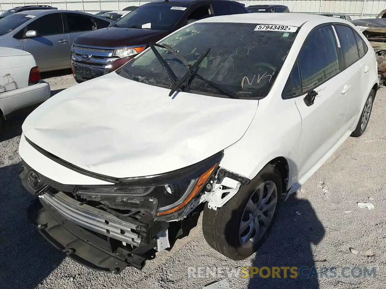 2 Photograph of a damaged car 5YFEPRAEXLP055839 TOYOTA COROLLA 2020