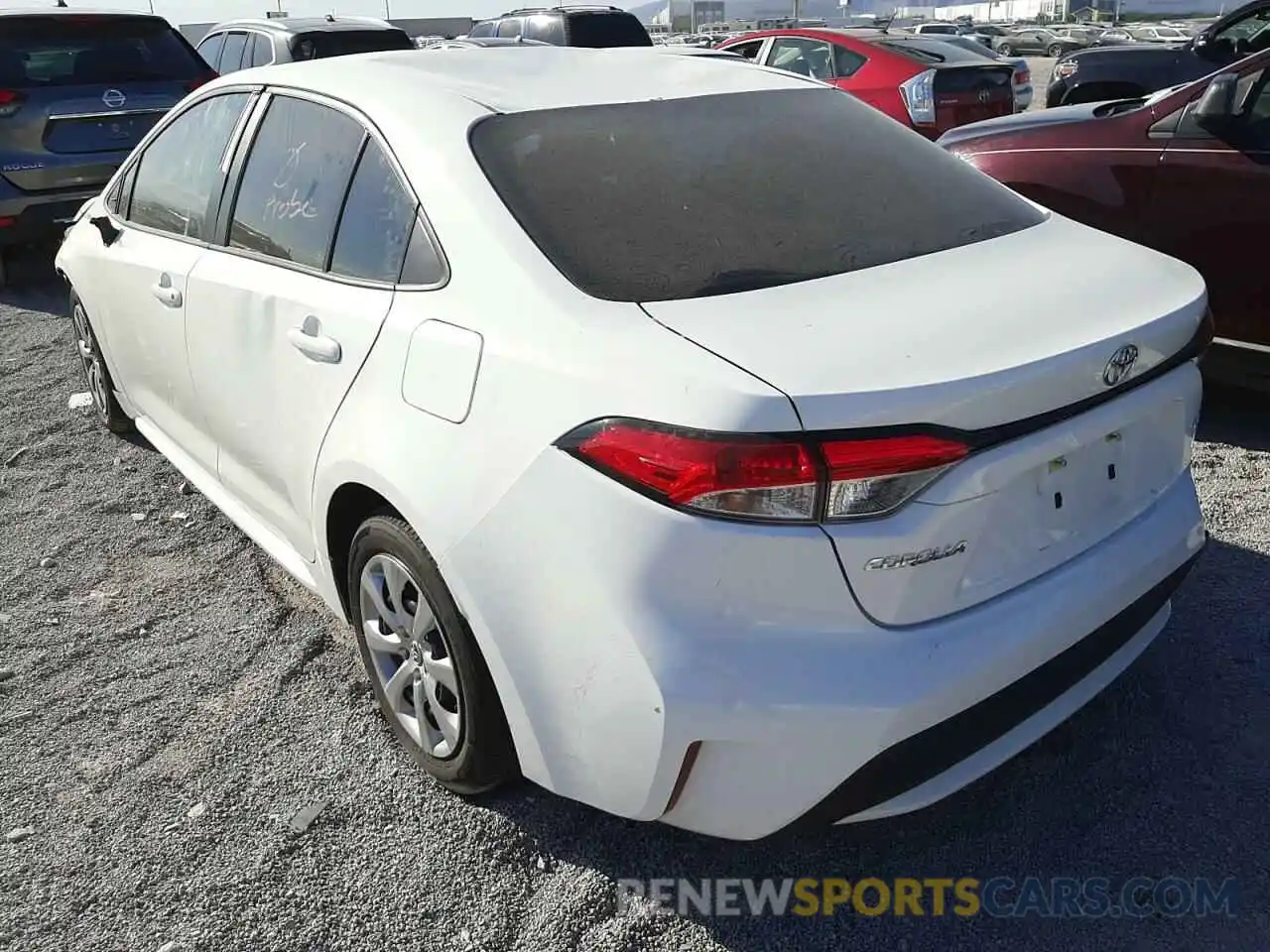 3 Photograph of a damaged car 5YFEPRAEXLP055839 TOYOTA COROLLA 2020