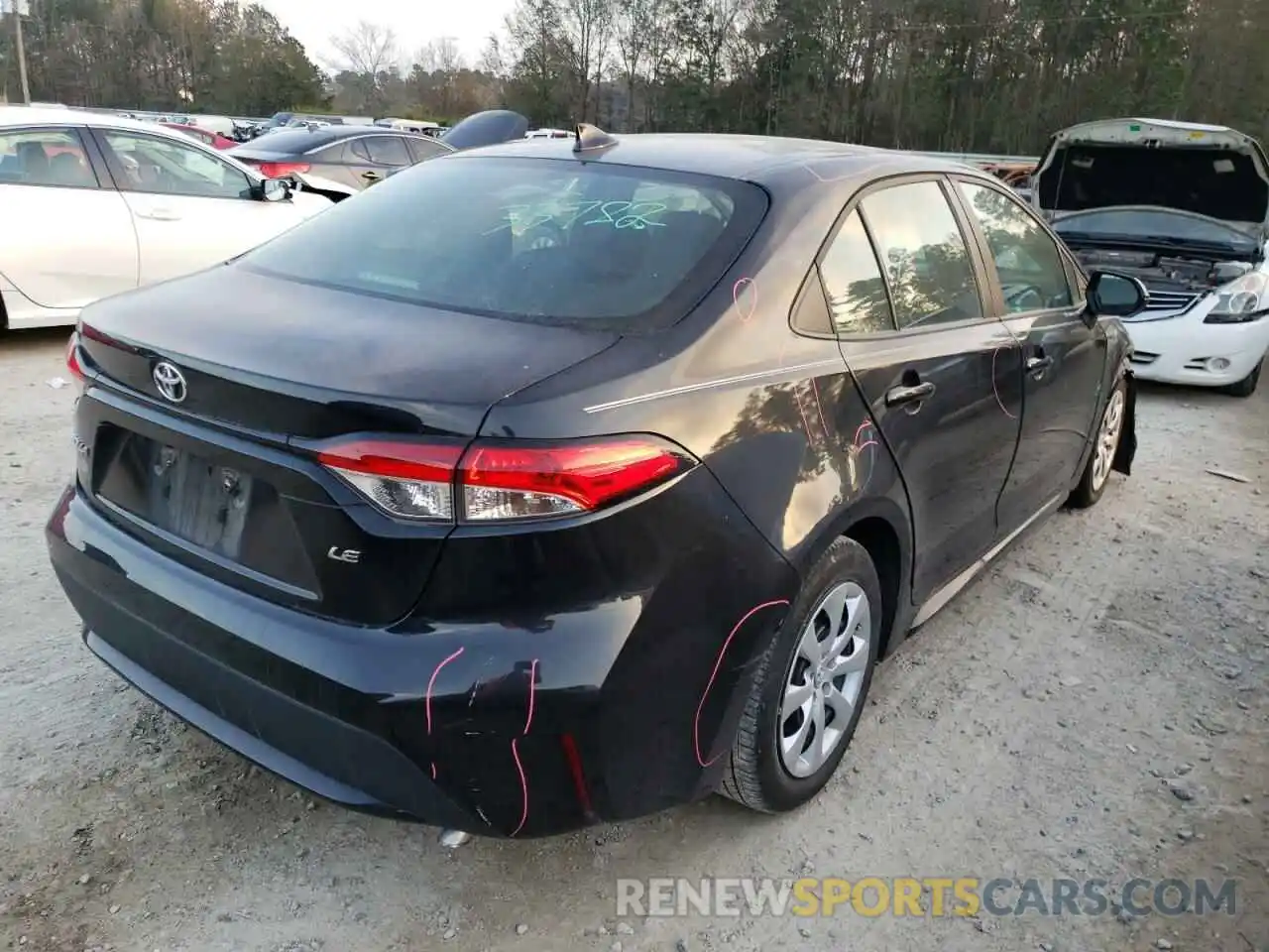 4 Photograph of a damaged car 5YFEPRAEXLP061494 TOYOTA COROLLA 2020