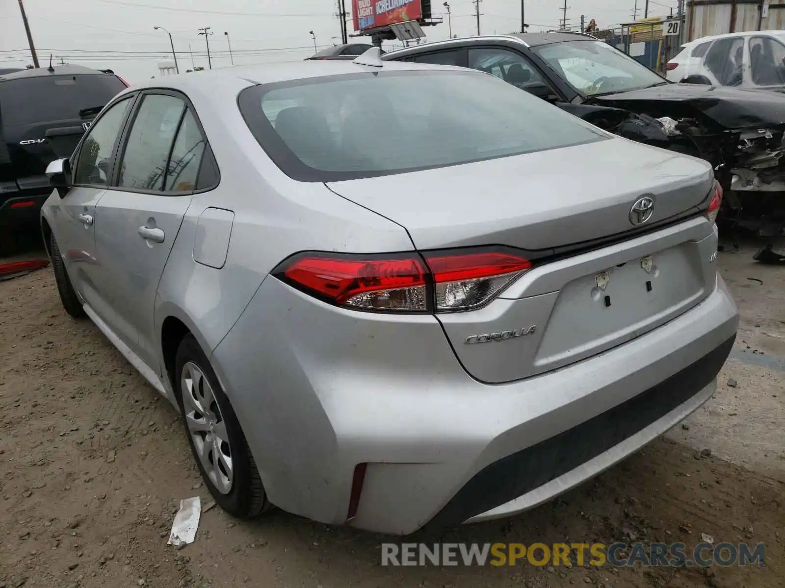 3 Photograph of a damaged car 5YFEPRAEXLP061723 TOYOTA COROLLA 2020