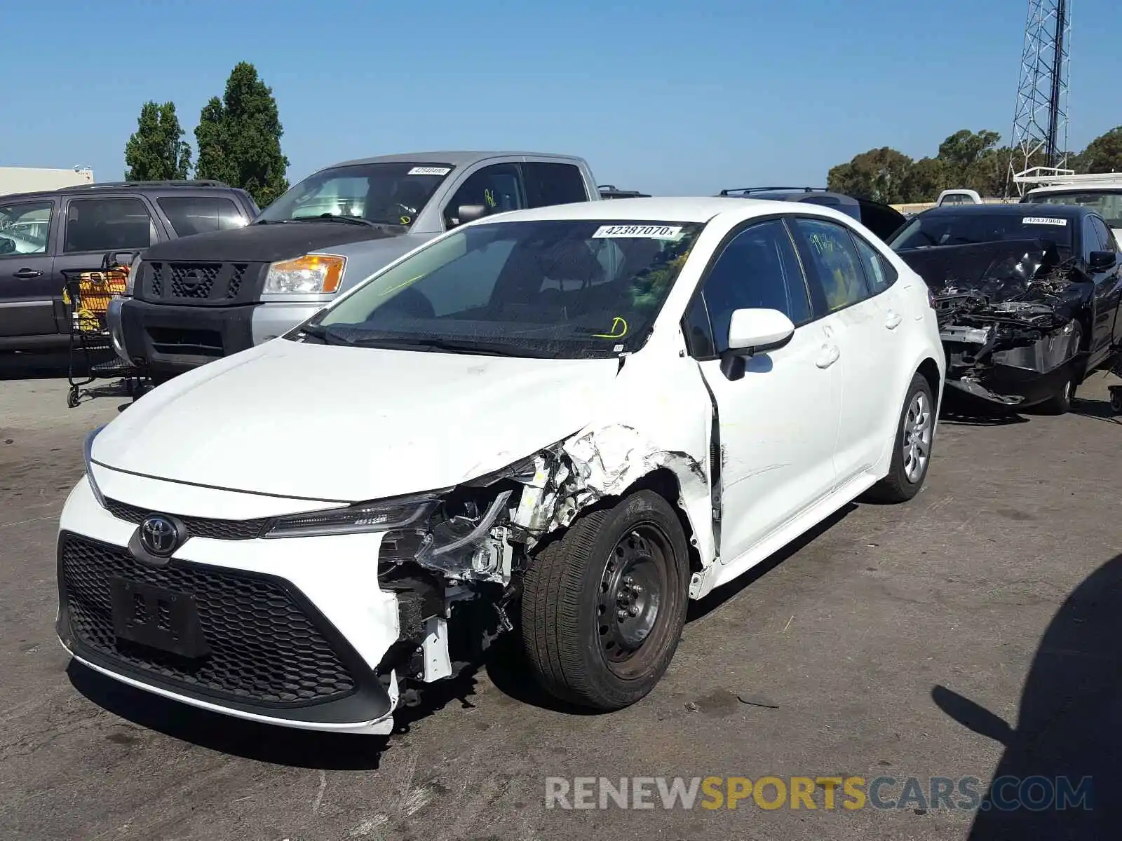 2 Photograph of a damaged car 5YFEPRAEXLP063410 TOYOTA COROLLA 2020