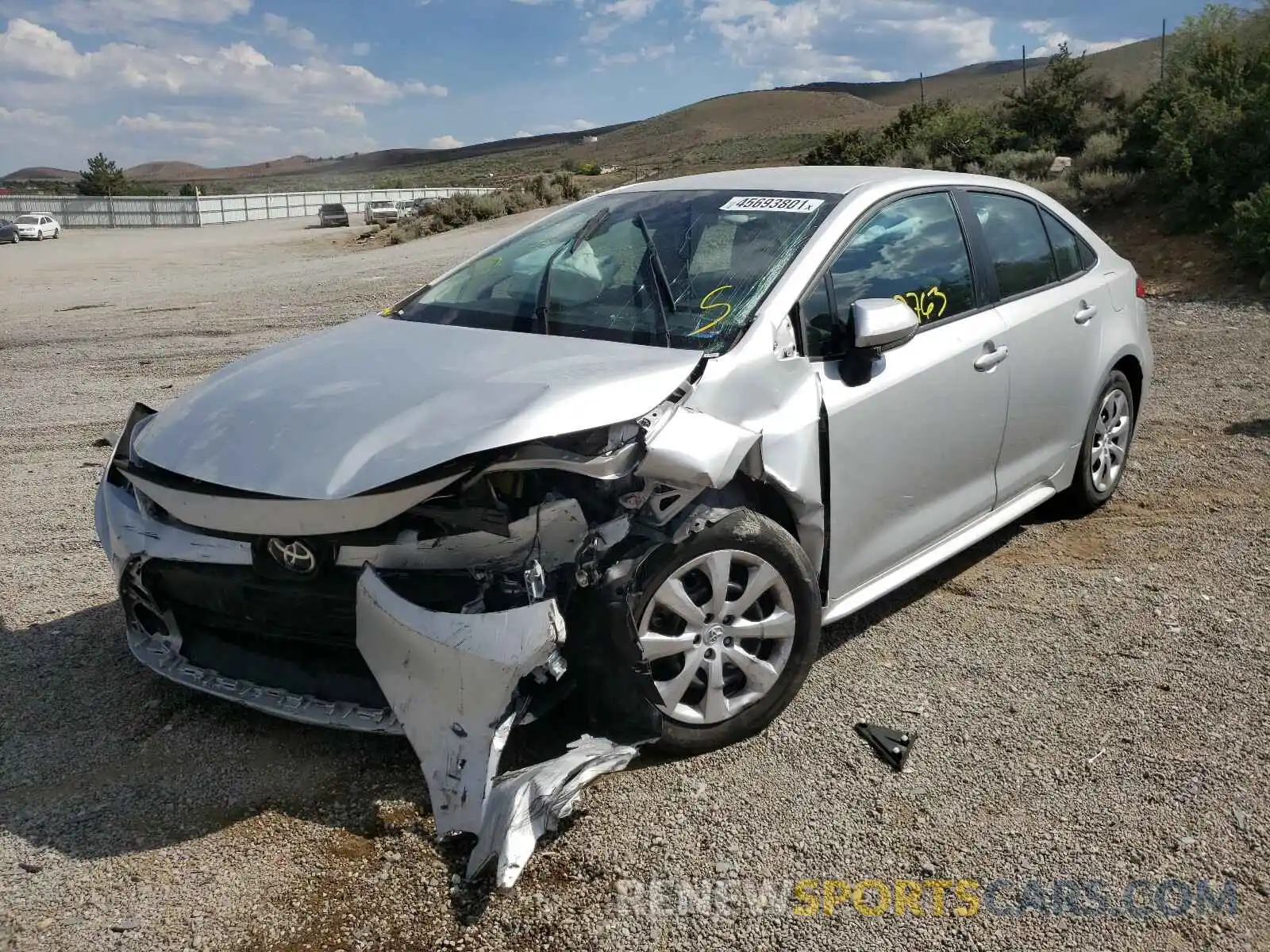 2 Photograph of a damaged car 5YFEPRAEXLP063519 TOYOTA COROLLA 2020