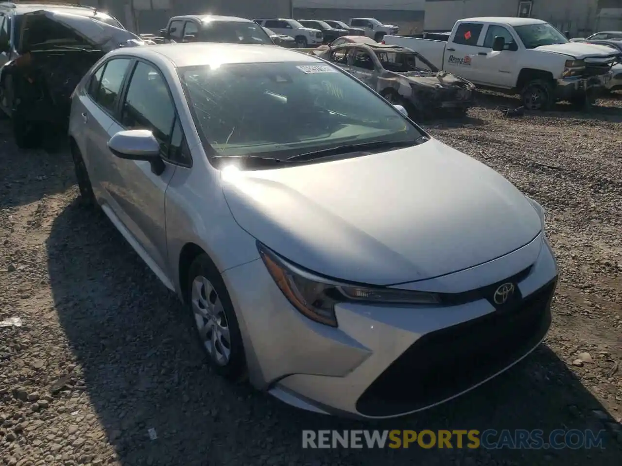 1 Photograph of a damaged car 5YFEPRAEXLP064752 TOYOTA COROLLA 2020