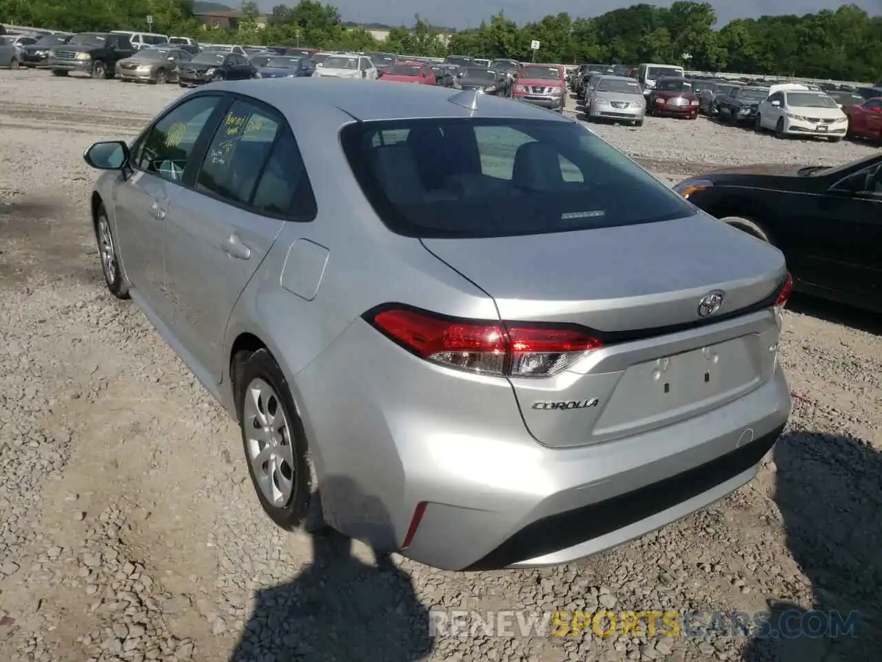 3 Photograph of a damaged car 5YFEPRAEXLP064752 TOYOTA COROLLA 2020