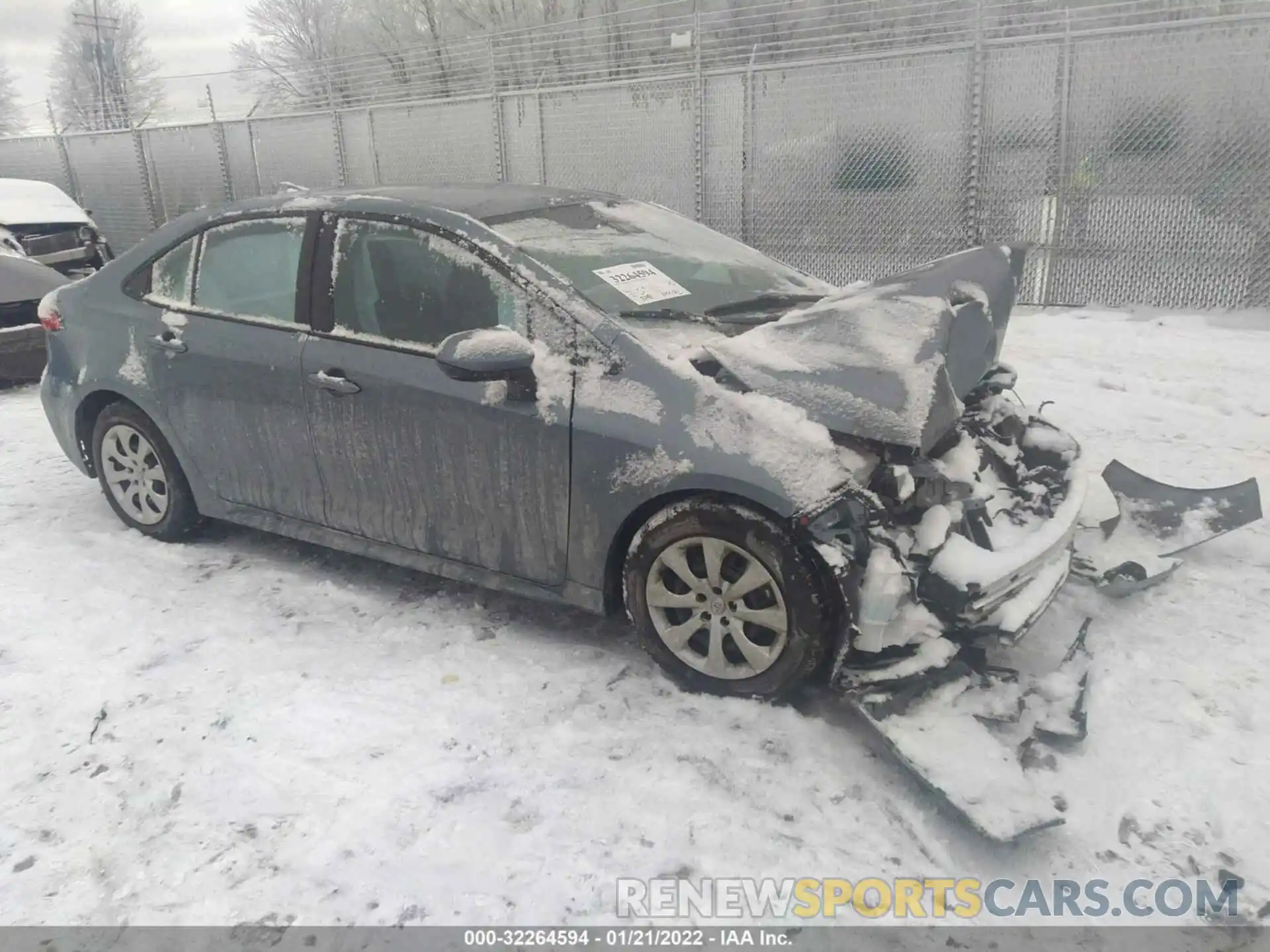 1 Photograph of a damaged car 5YFEPRAEXLP064945 TOYOTA COROLLA 2020