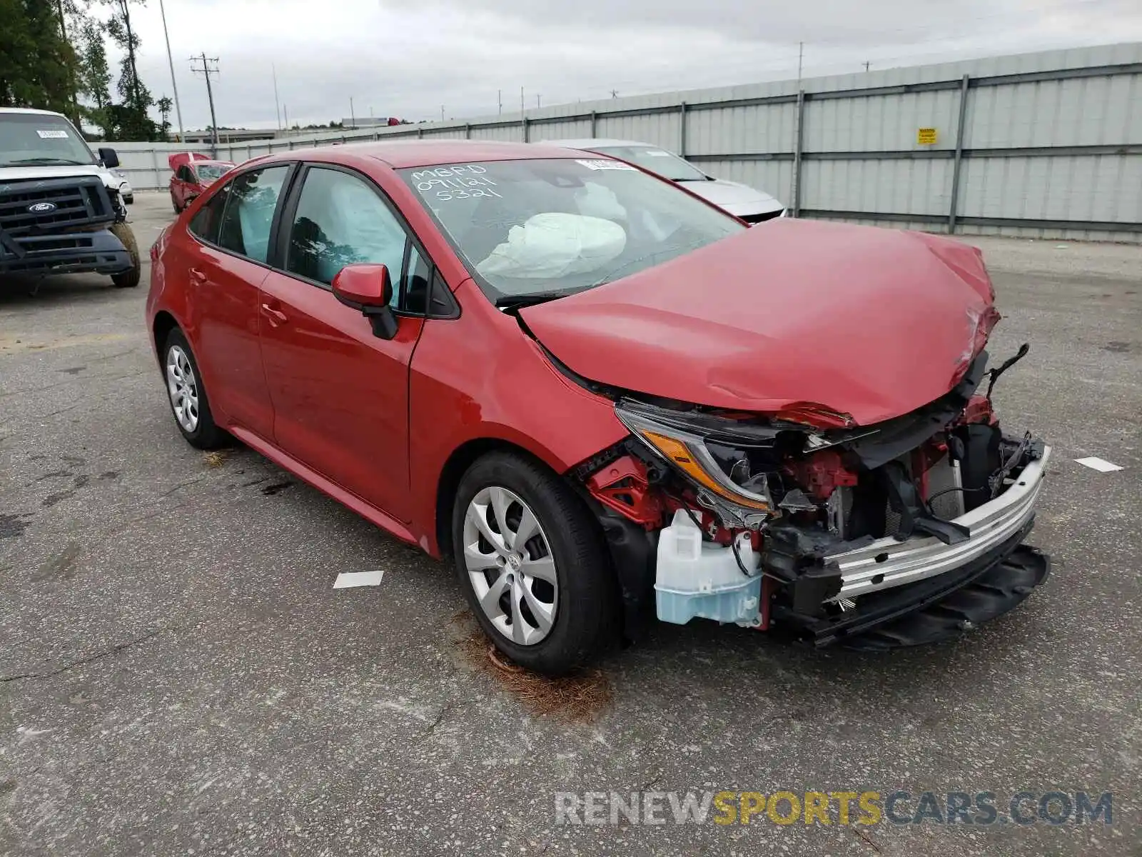 1 Photograph of a damaged car 5YFEPRAEXLP065321 TOYOTA COROLLA 2020