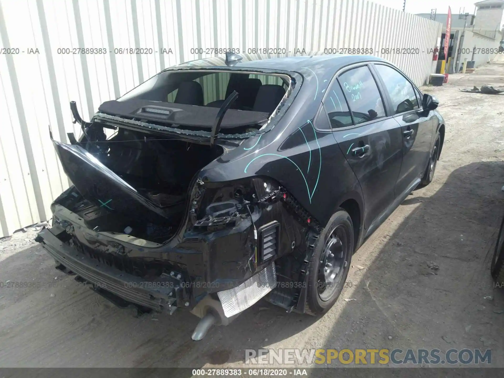 4 Photograph of a damaged car 5YFEPRAEXLP065593 TOYOTA COROLLA 2020