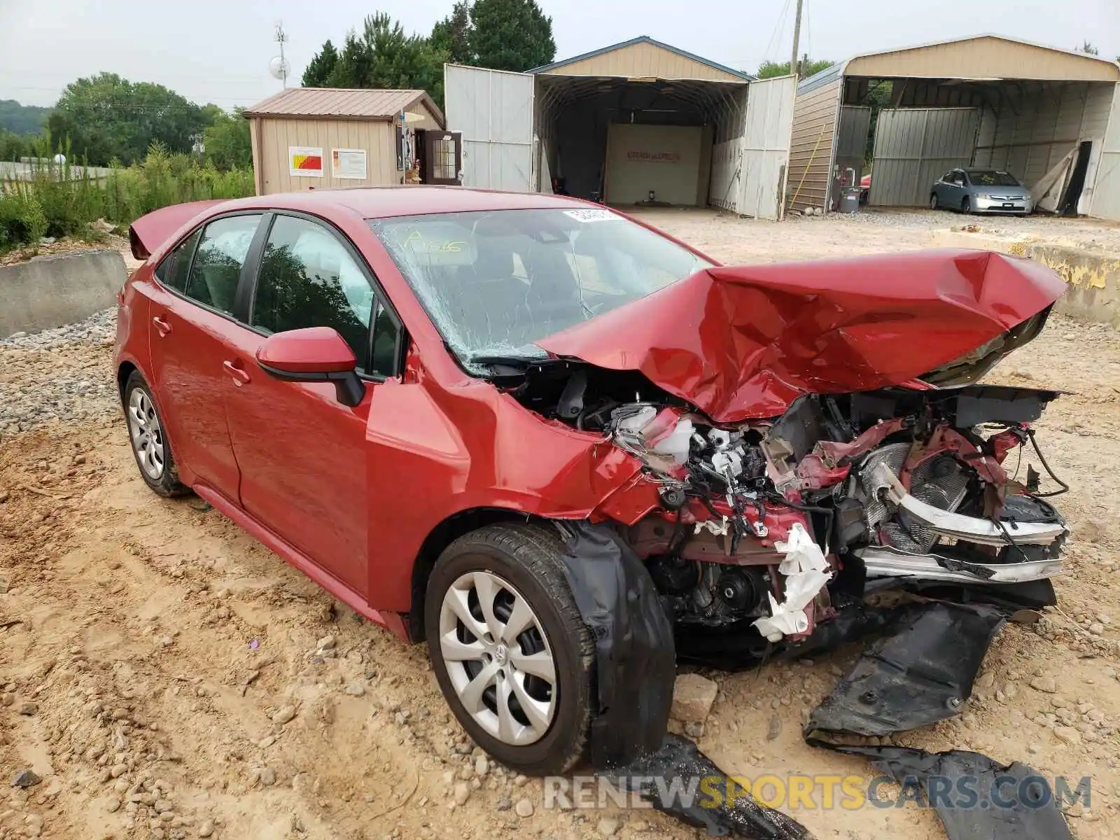 1 Photograph of a damaged car 5YFEPRAEXLP065674 TOYOTA COROLLA 2020